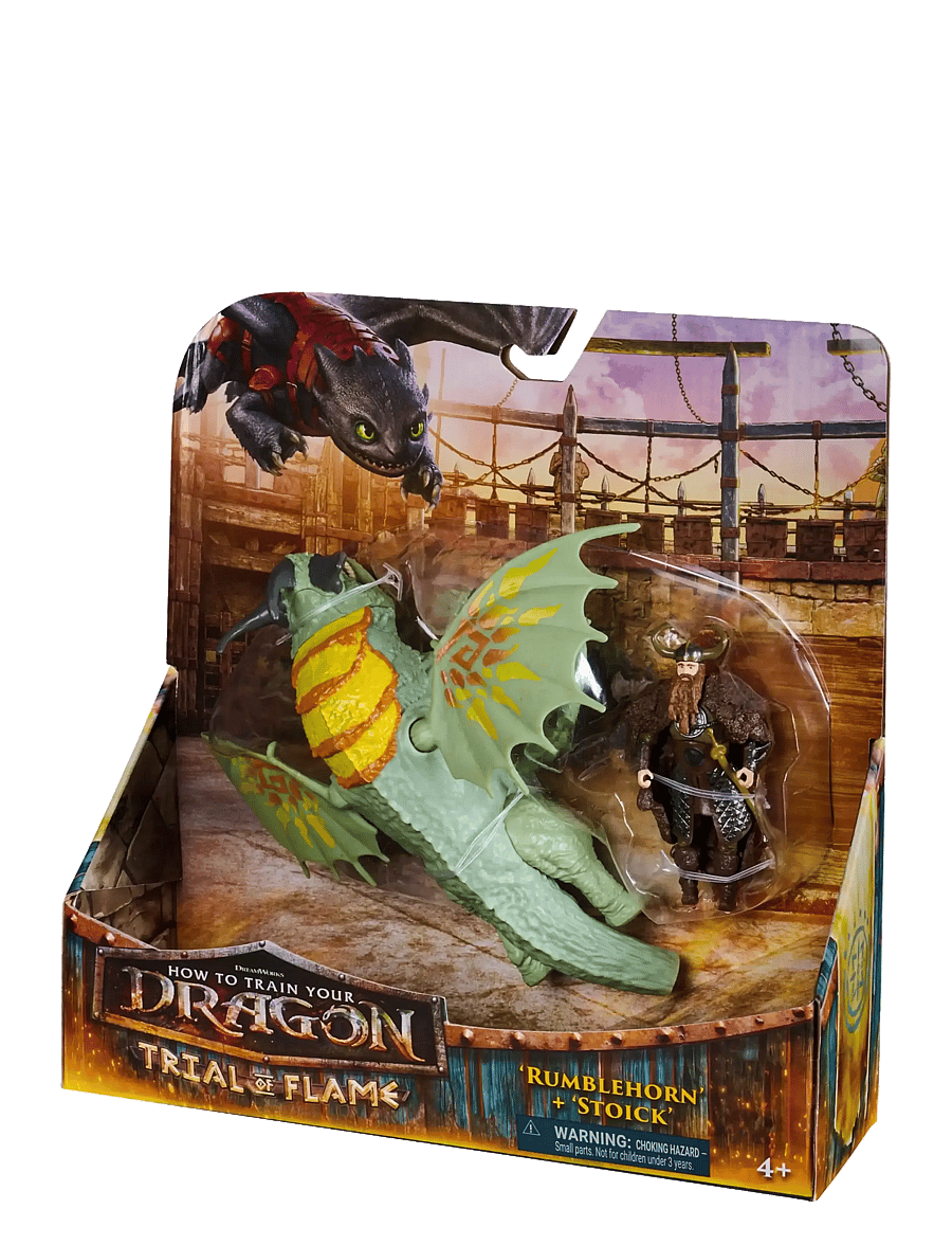 Dragon - Dragons Viking & Dragon-Rumblehorn & Stoick - kvikmynda- og ævintýrapersónur - multi - 3