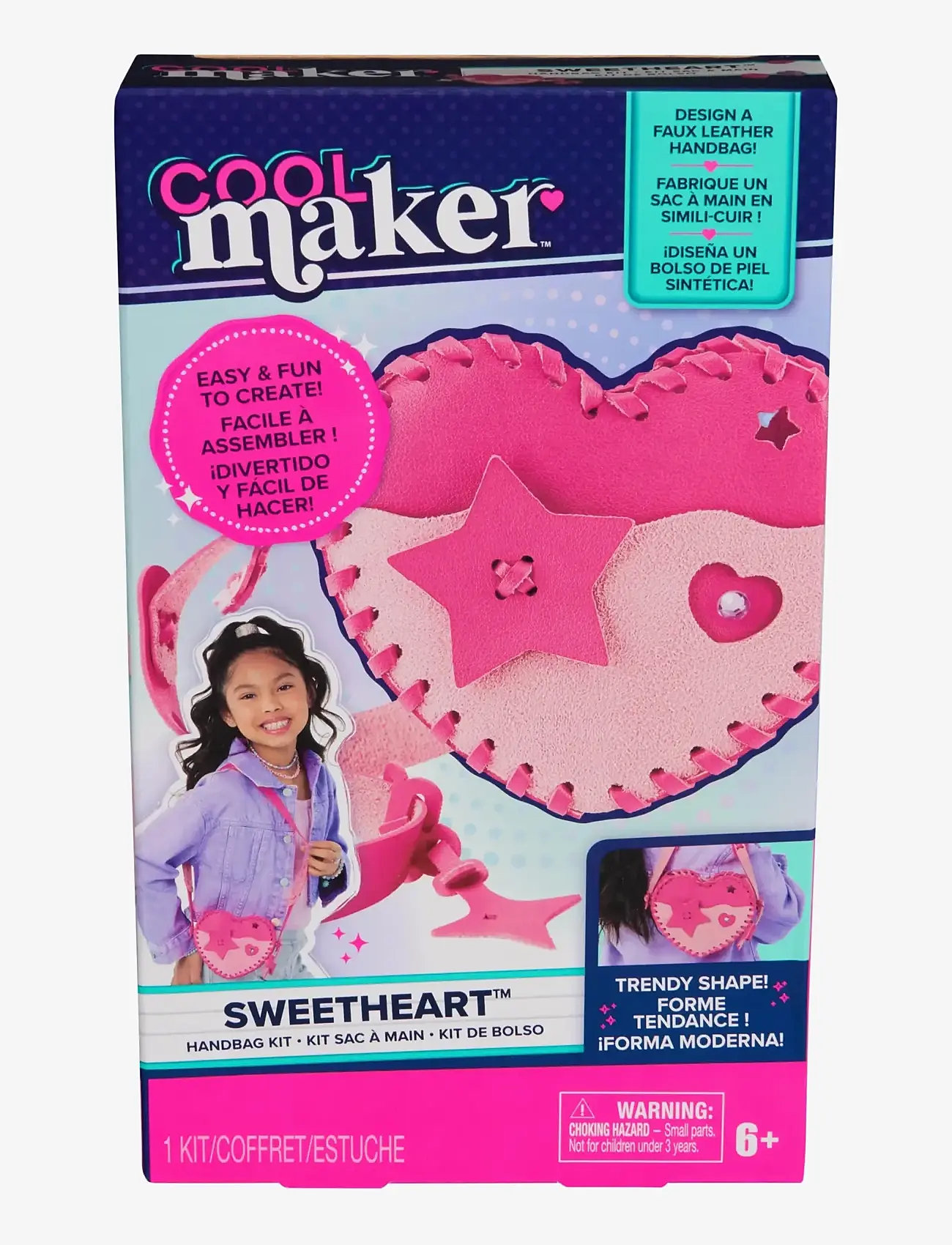 MAKI - Cool Maker Pink Heart Purse Kit - kreasæt - multi - 1