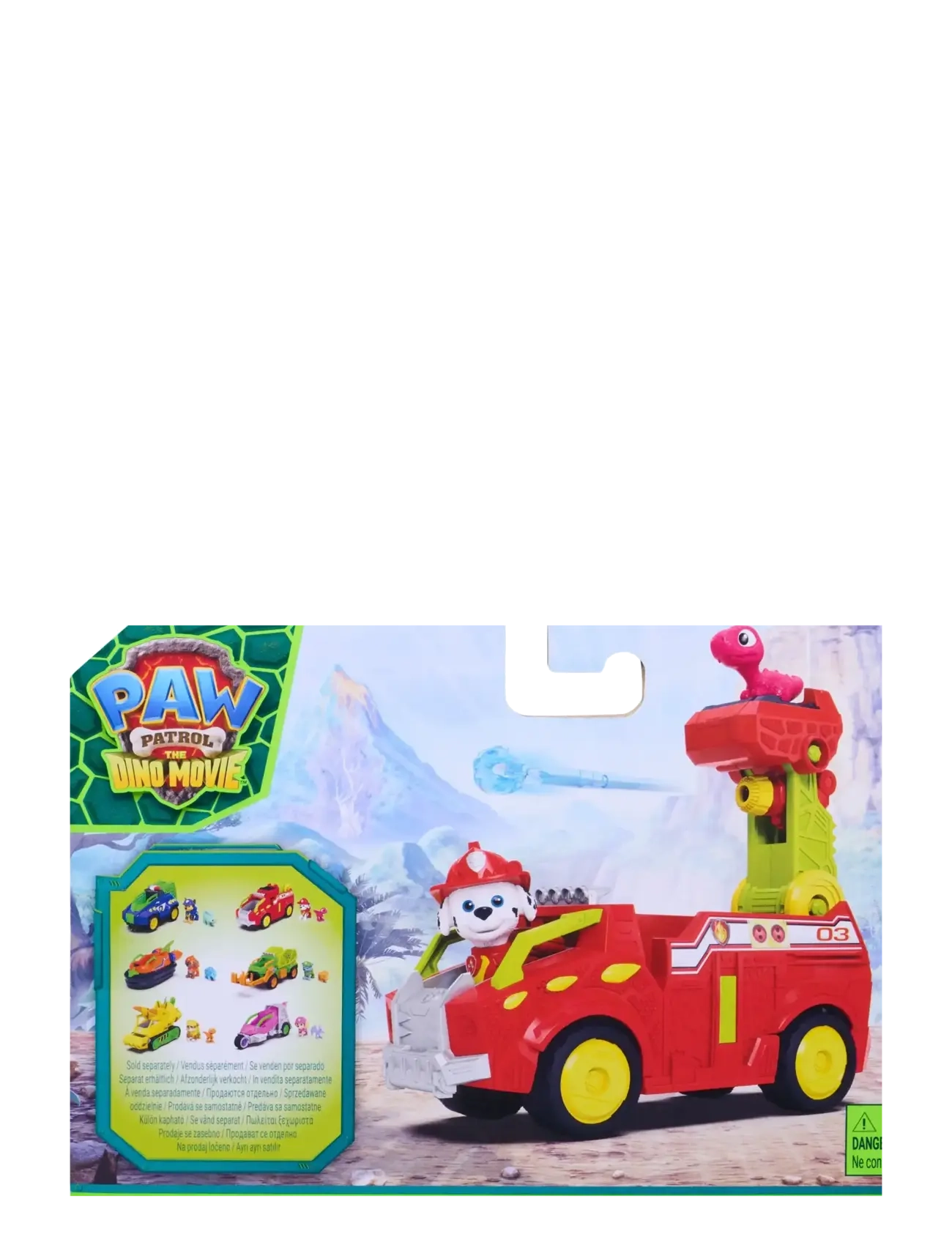 Paw Patrol - Paw Patrol: Dinosaurie-filmen Dino-temafordon Marshall - film & sagofigurer - multi - 3