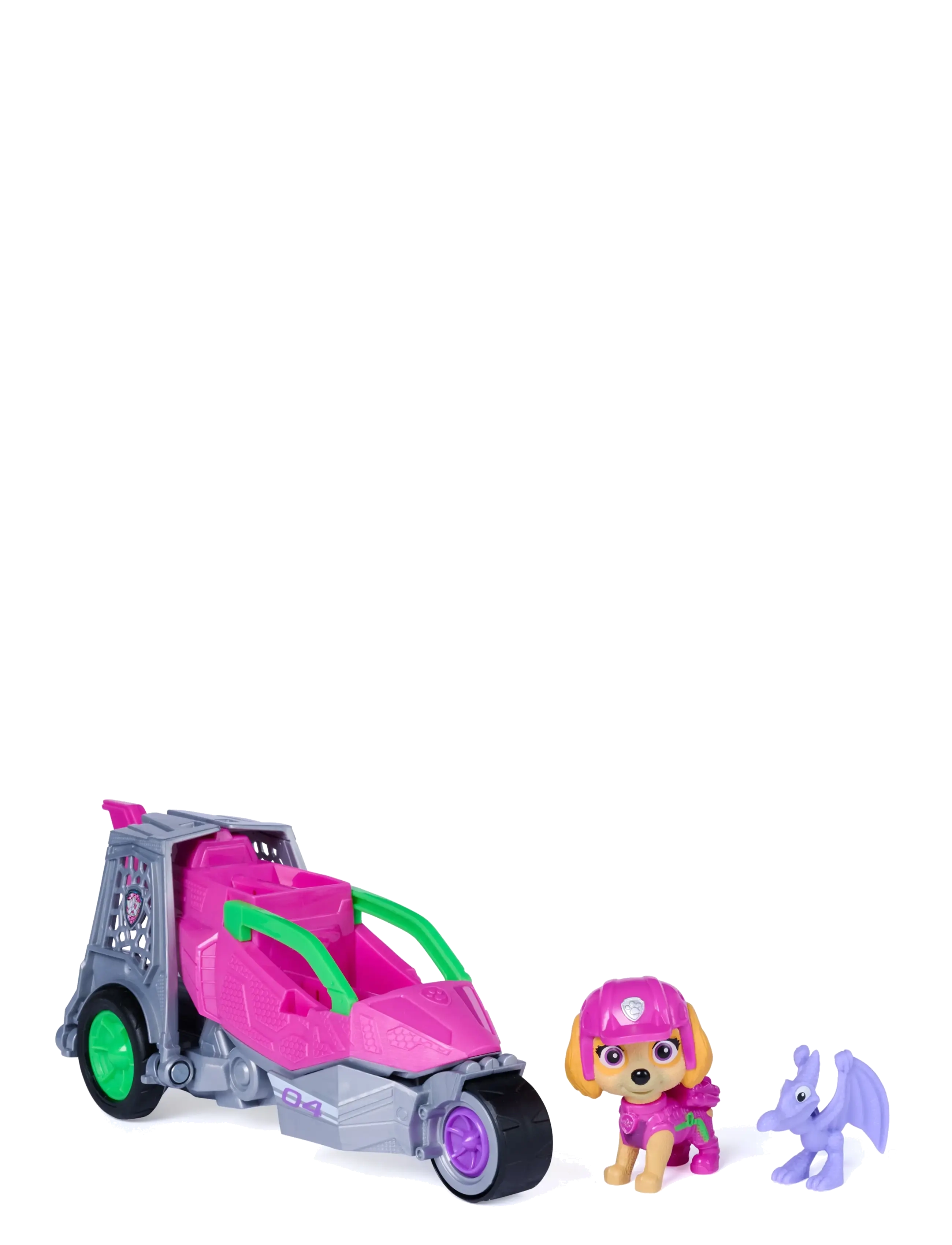 Paw Patrol Paw Patrol: Dino Filmen Dino-Tema Køretøj Skye, One Size, Pink, Legetøjskøretøjer > Fly, Børn