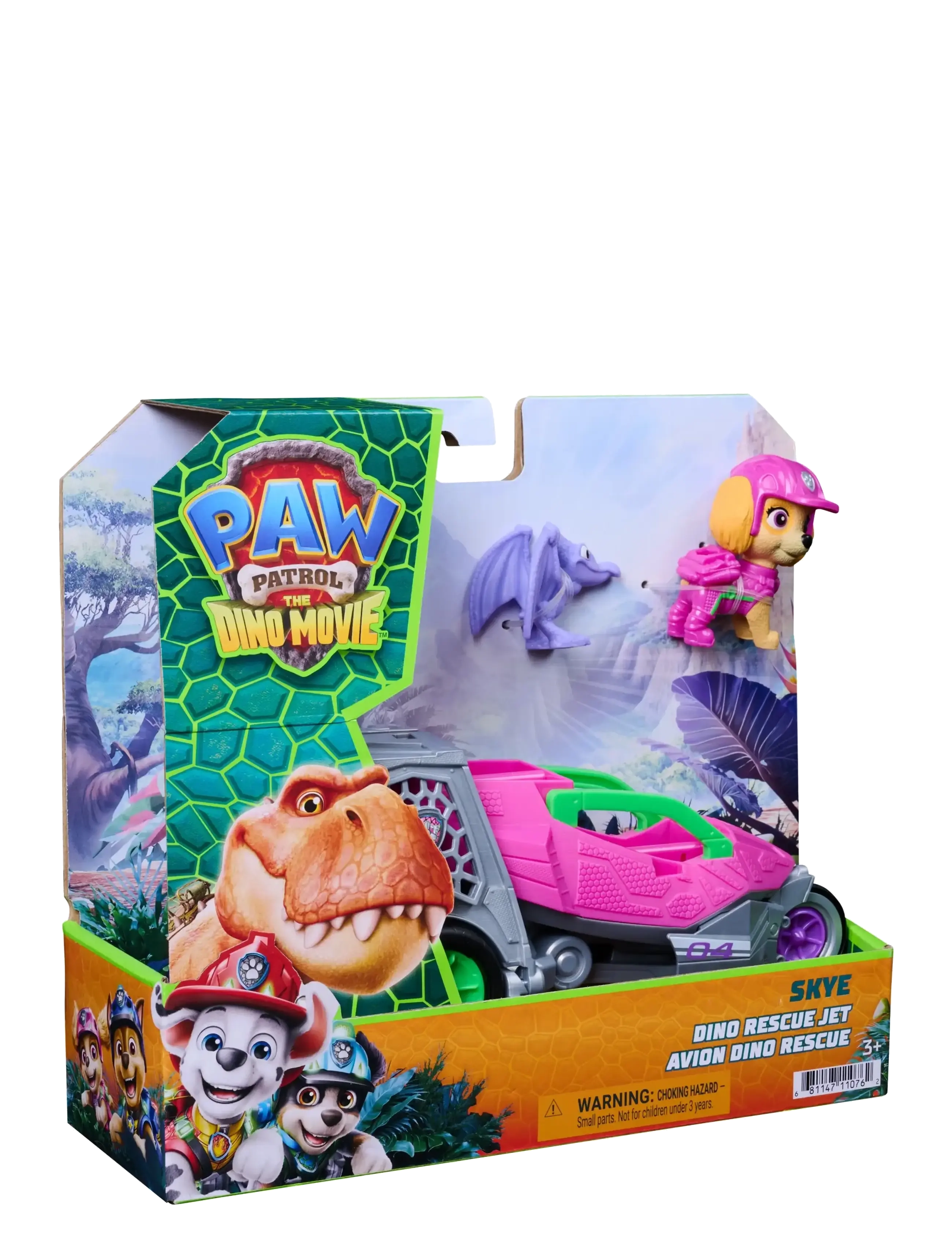 Paw Patrol - Paw Patrol Movie 3 Dino Theme Vehicle Skye - flygplan - multi - 1