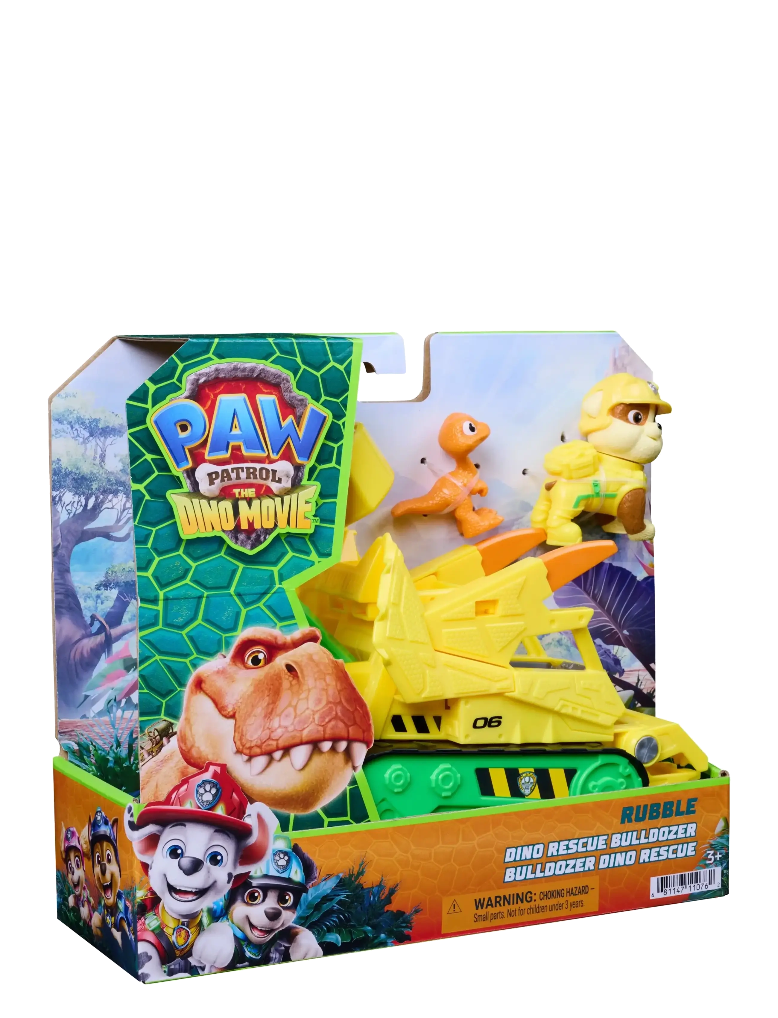 Ryhmä Hau - Paw Patrol Movie 3 Dino Theme Vehicle Rubble - elokuvat ja tarinahahmot - multi - 4