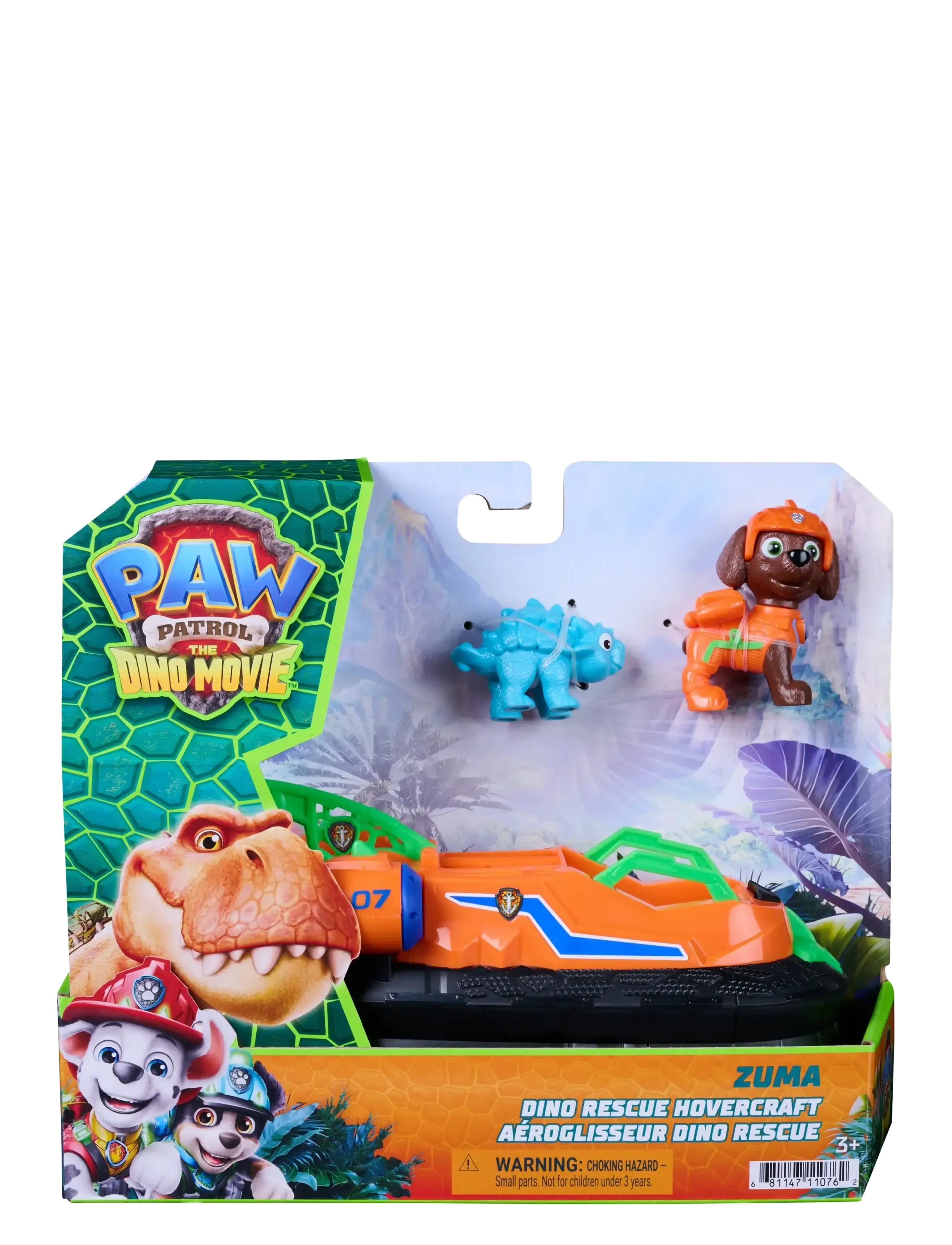 Paw Patrol Paw Patrol: Dino Filmen Dino-Tema-Køretøj Zuma, One Size, Multi/patterned, Legesæt Og Actionfigurer > Film- Og Eventyrfigurer, Børn