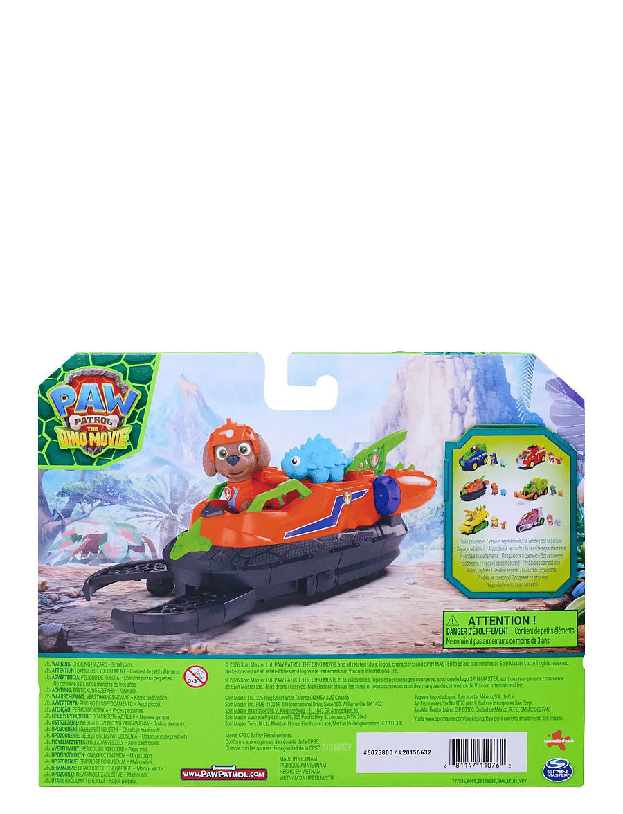 Paw Patrol - PAW Patrol: Dinofilmen Dino-tema kjøretøy Zuma - karakterer fra filmer og eventyr - multi - 2
