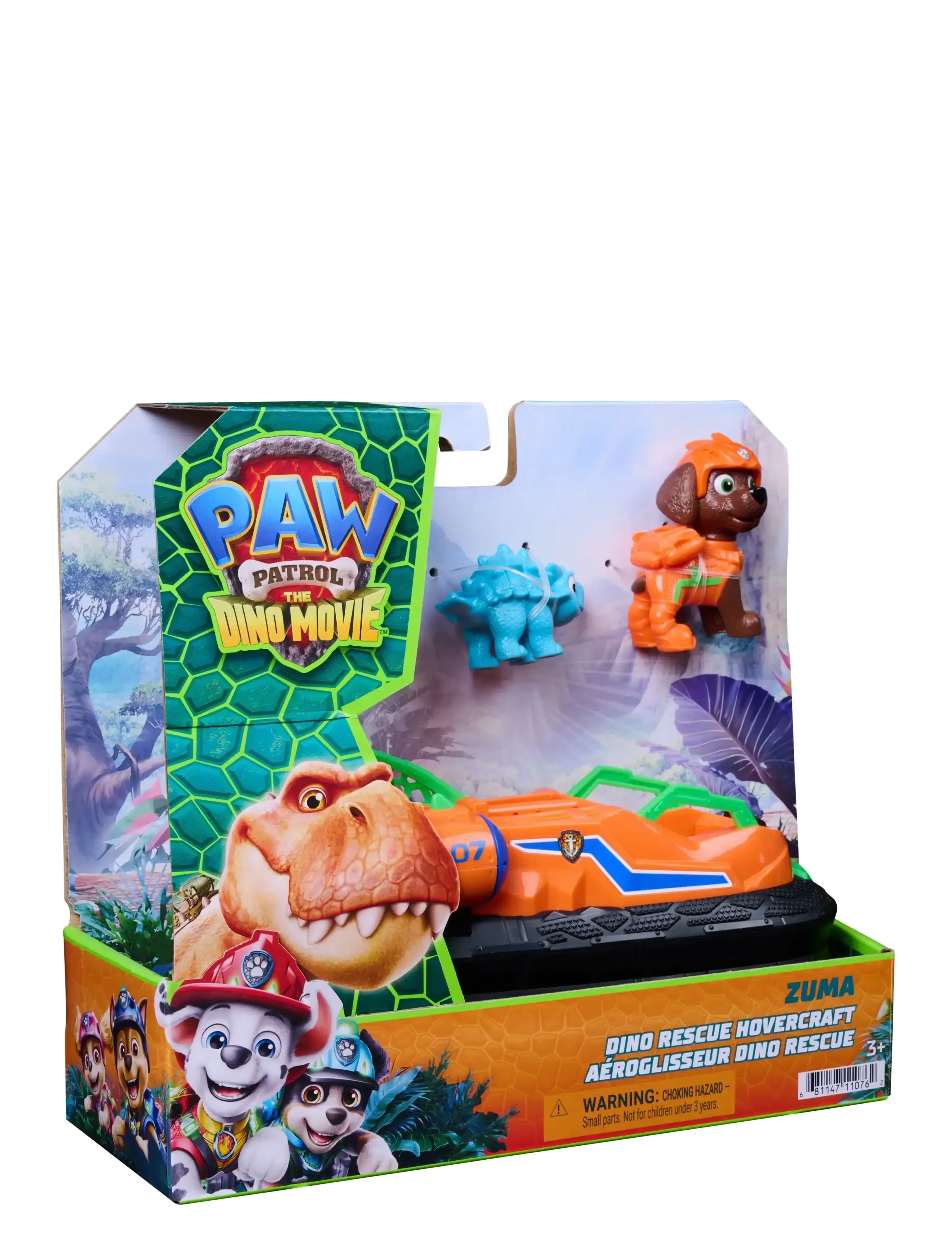 Paw Patrol - Paw Patrol: Dinosaurie-filmen Dino-temafordon Zuma - film & sagofigurer - multi - 3
