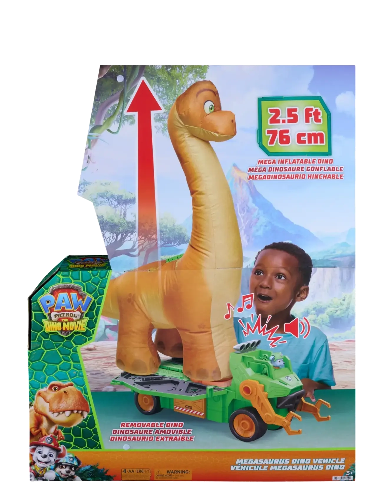 Paw Patrol - Paw Patrol: Dinosaurie-filmen Megasaurus Dino Fordon - film & sagofigurer - multi - 4