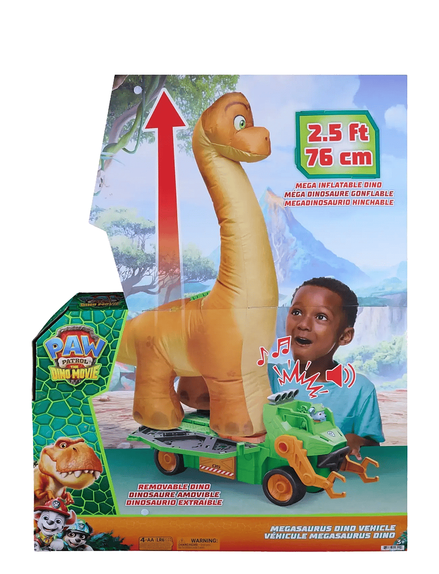 Paw Patrol - Paw Patrol: Dinosaurie-filmen Megasaurus Dino Fordon - film & sagofigurer - multi - 4