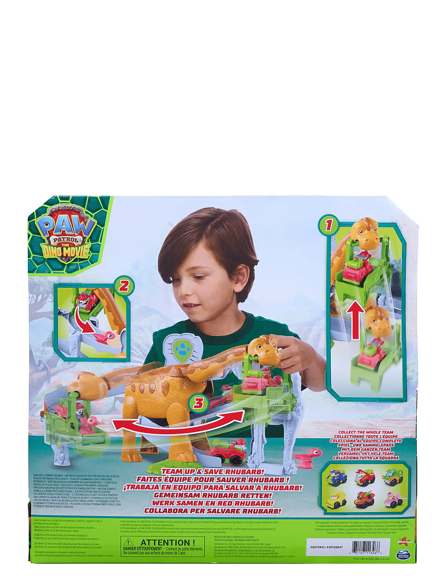 Paw Patrol - Paw Patrol: Dino Filmen Dino Pup Squad Lift & Race - film- & eventyrsfigurer - multi - 4