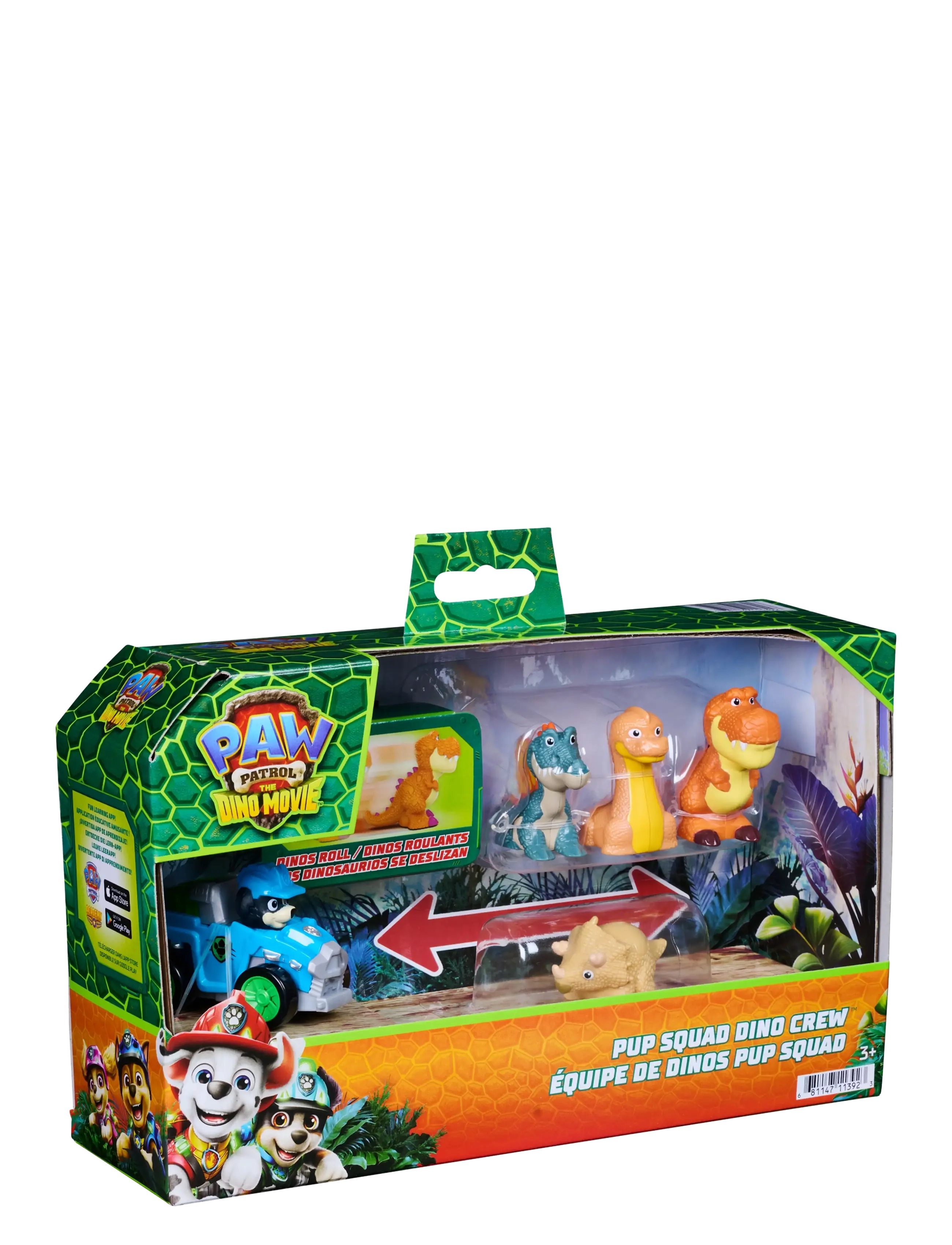 Paw Patrol - Paw Patrol: Dino Filmen Dino Rex's Dino Crew-pakke - multi - 4