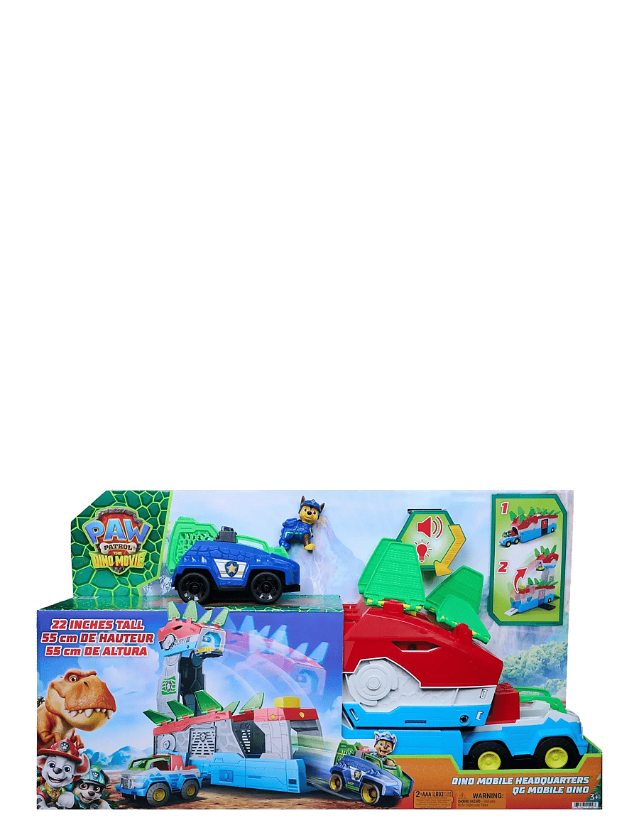 Paw Patrol - Paw Patrol: Dinosaurie-filmen 2-i-1 Dino mobilt högkvarter - lekset - multi - 1