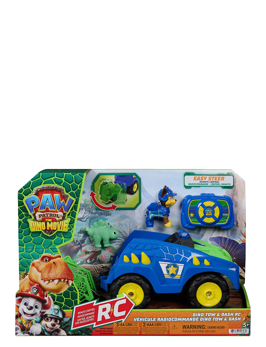 Paw Patrol - Paw Patrol: Dinosaurie-filmen Dino Bogsera & Dash RC - film & sagofigurer - multi - 0