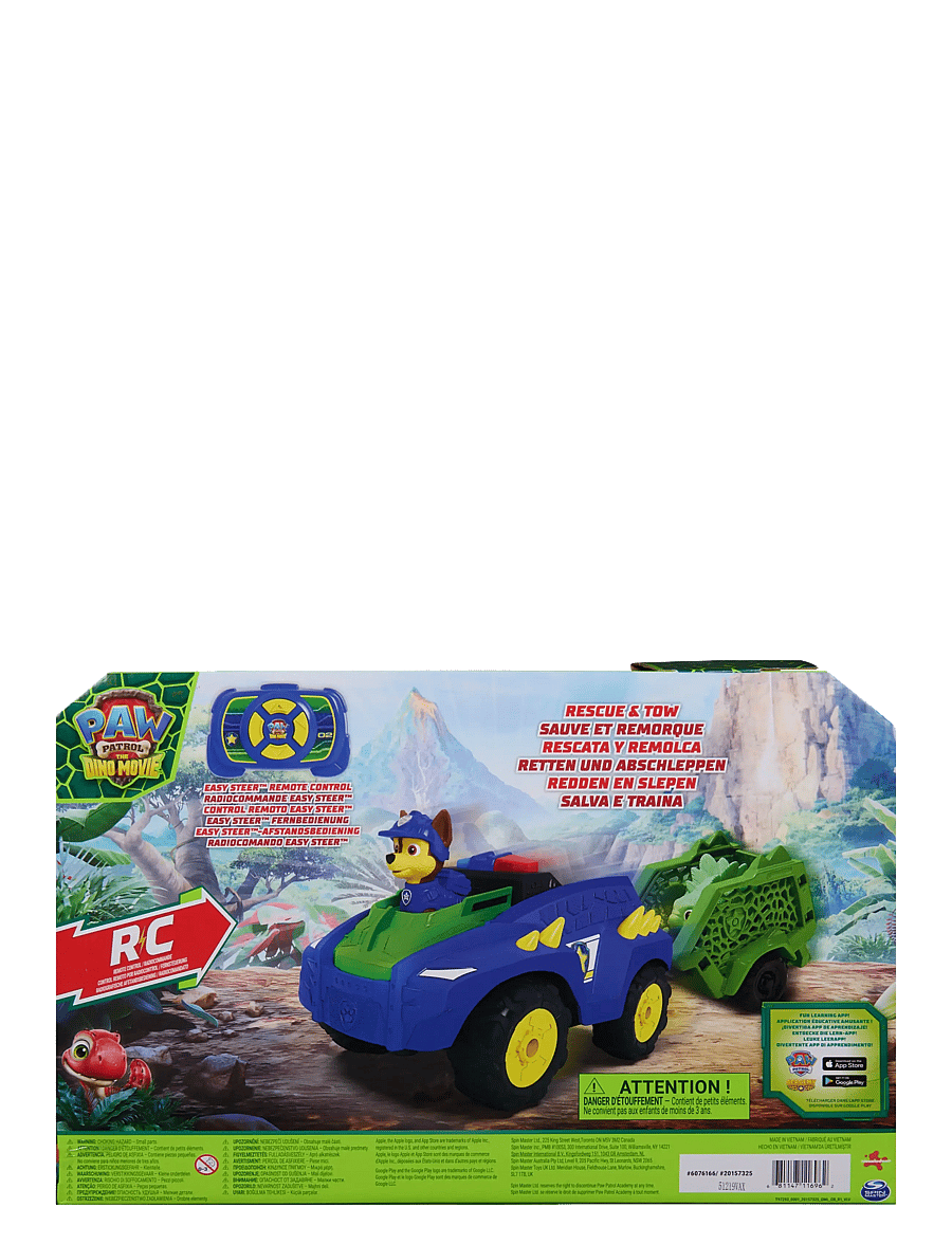 Paw Patrol - Paw Patrol: Dinosaurie-filmen Dino Bogsera & Dash RC - film & sagofigurer - multi - 3