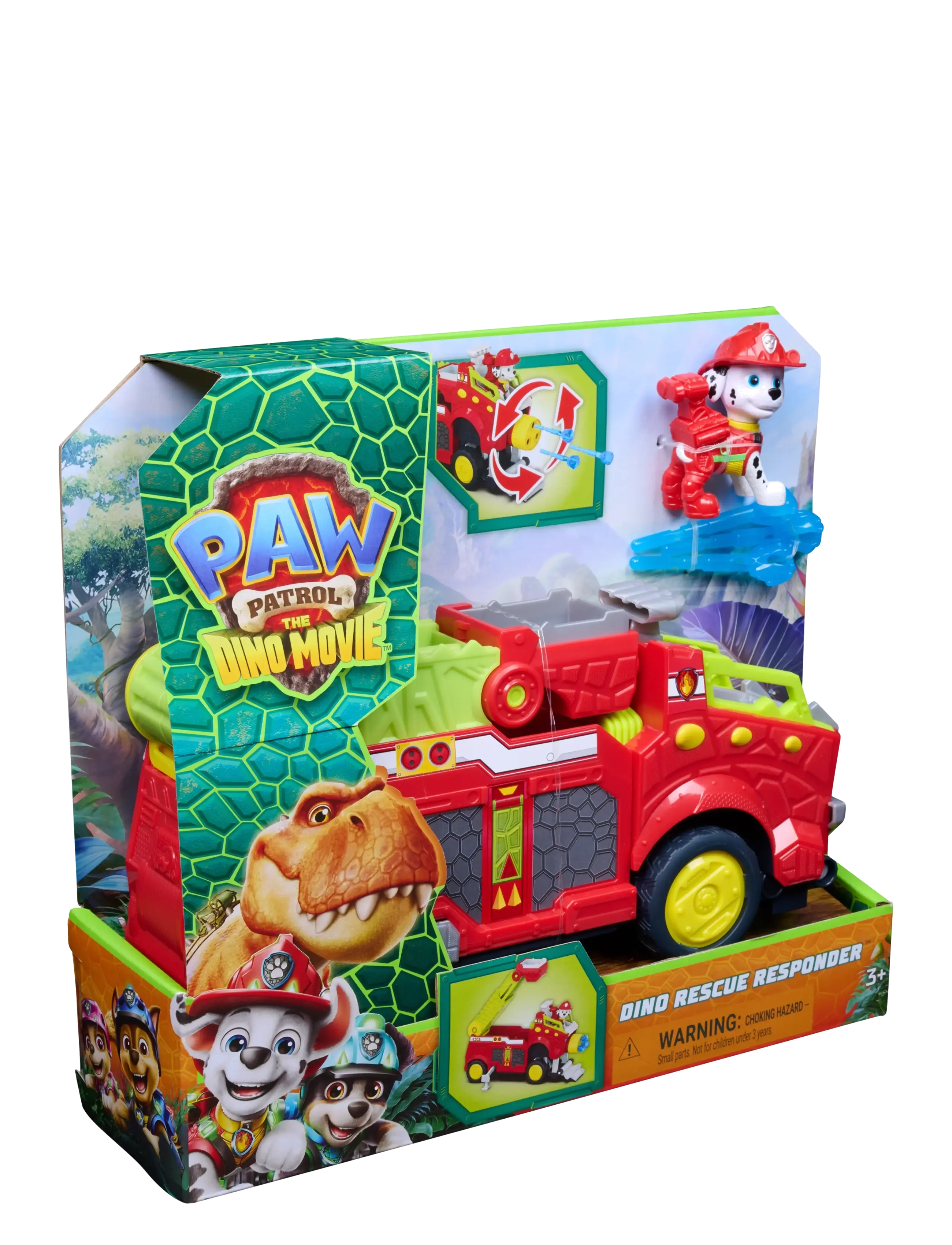 Paw Patrol - Paw Patrol: Dino Filmen Dino Rescue-redningskøretøj - multi - 3