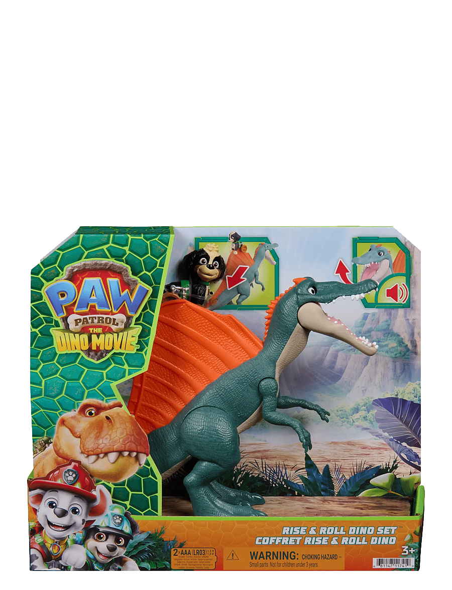 Paw Patrol - Paw Patrol: Dinosaurie-filmen Rise & Roll Dino-set - film & sagofigurer - multi - 0