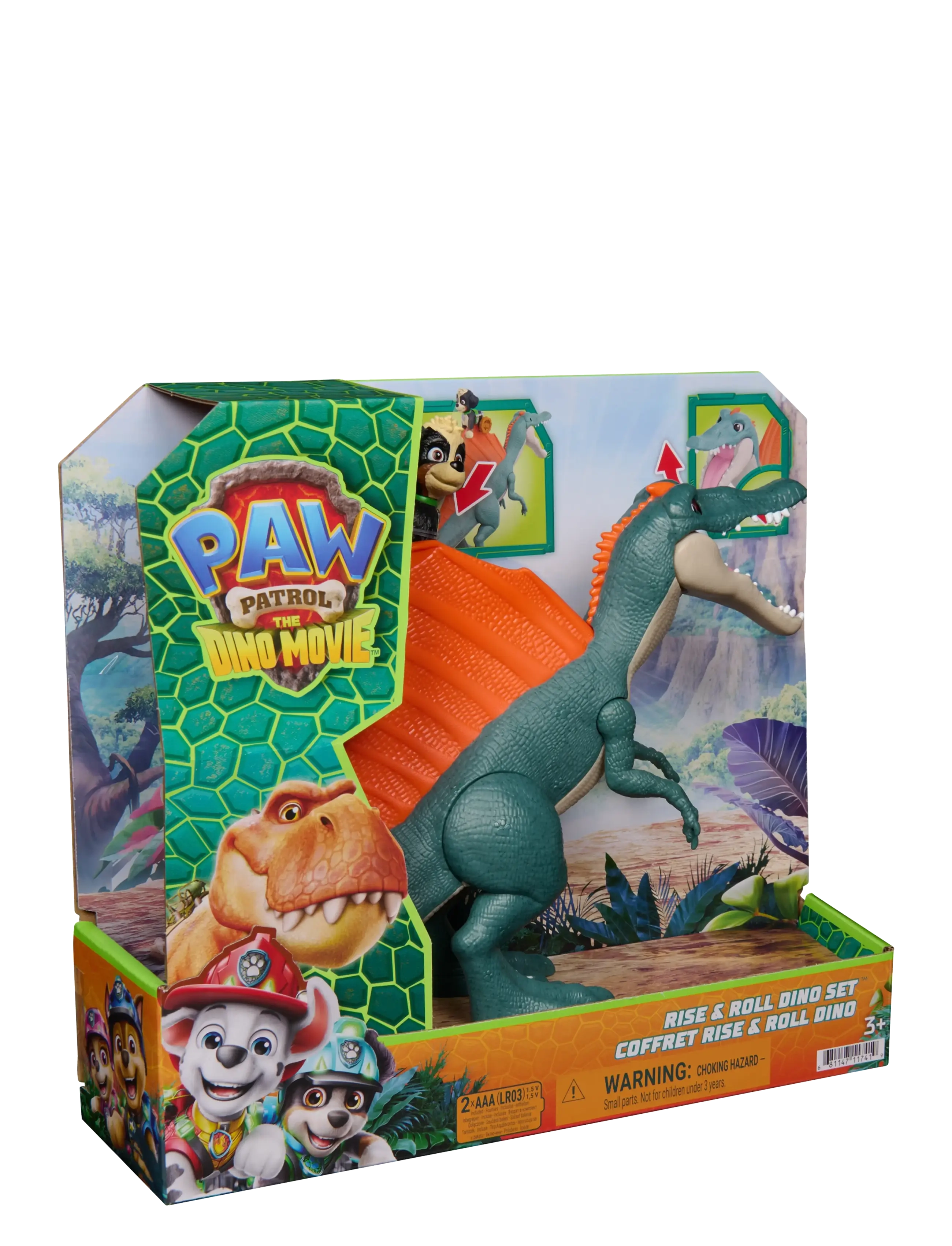 Paw Patrol - Paw Patrol: Dino Filmen Rise & Roll Dino-sæt - multi - 2
