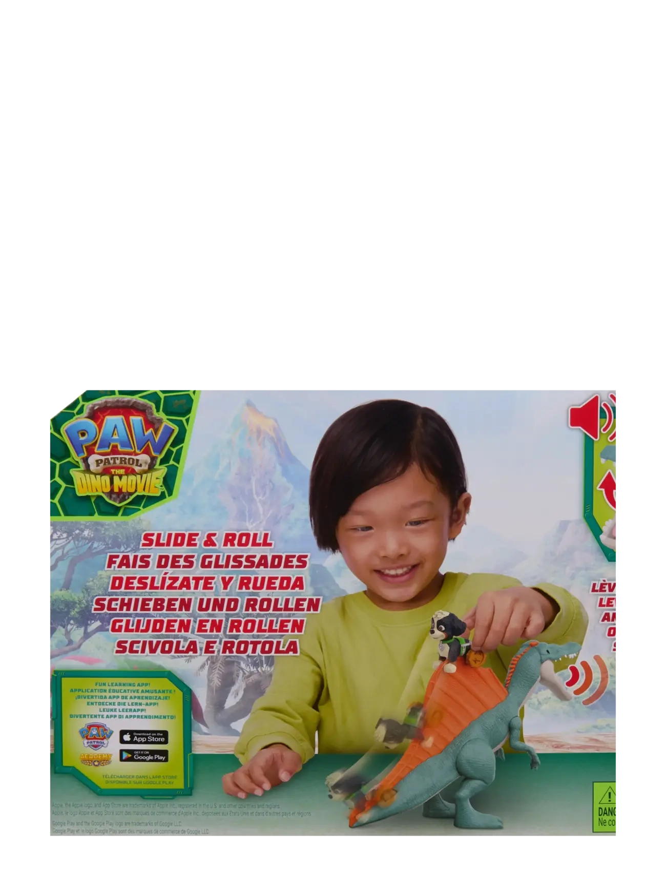 Paw Patrol - Paw Patrol: Dino Filmen Rise & Roll Dino-sæt - multi - 4