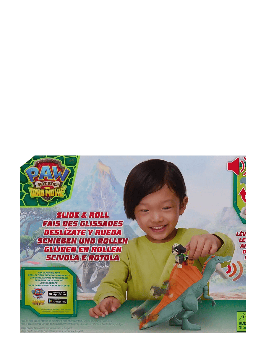 Paw Patrol - Paw Patrol: Dinosaurie-filmen Rise & Roll Dino-set - film & sagofigurer - multi - 4