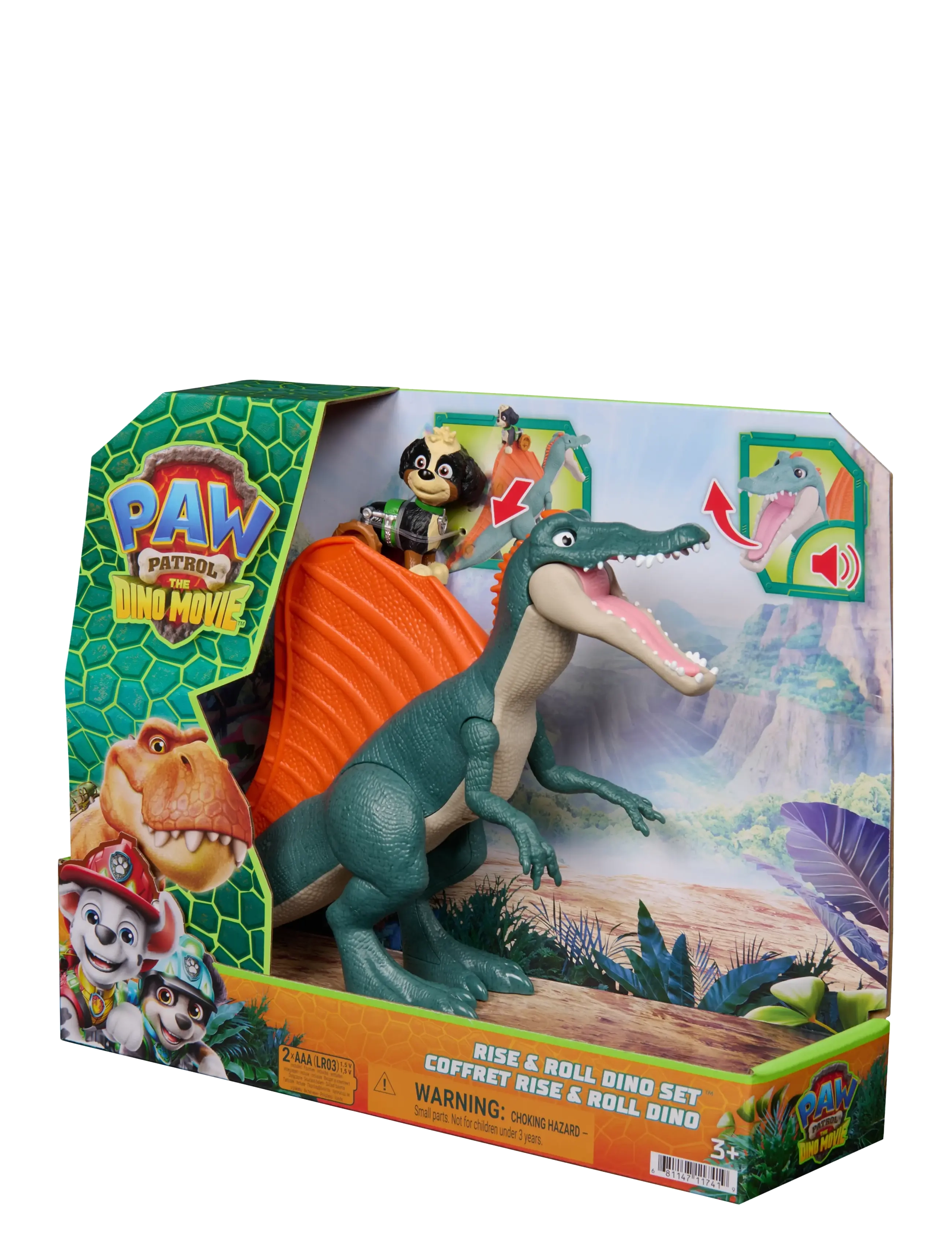 Paw Patrol - Paw Patrol: Dino Filmen Rise & Roll Dino-sæt - multi - 5