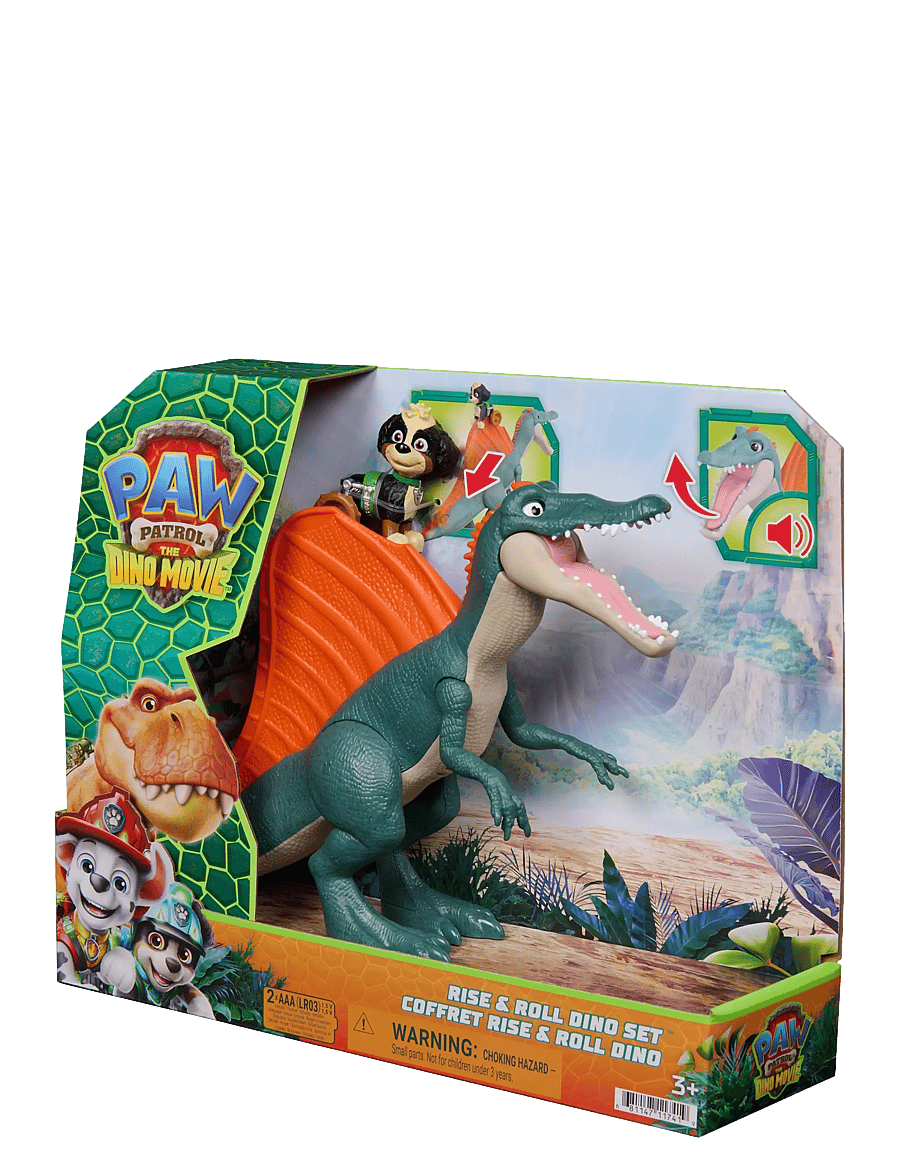 Paw Patrol - Paw Patrol: Dinosaurie-filmen Rise & Roll Dino-set - film & sagofigurer - multi - 5