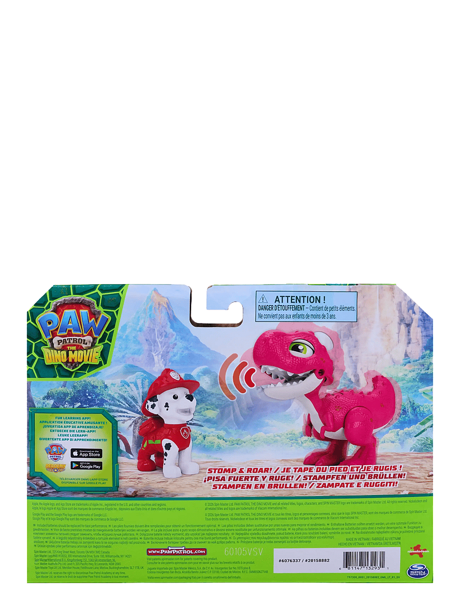 Paw Patrol - Paw Patrol Movie 3 Roaring Pup Pals Marshall - film & sagofigurer - multi - 4