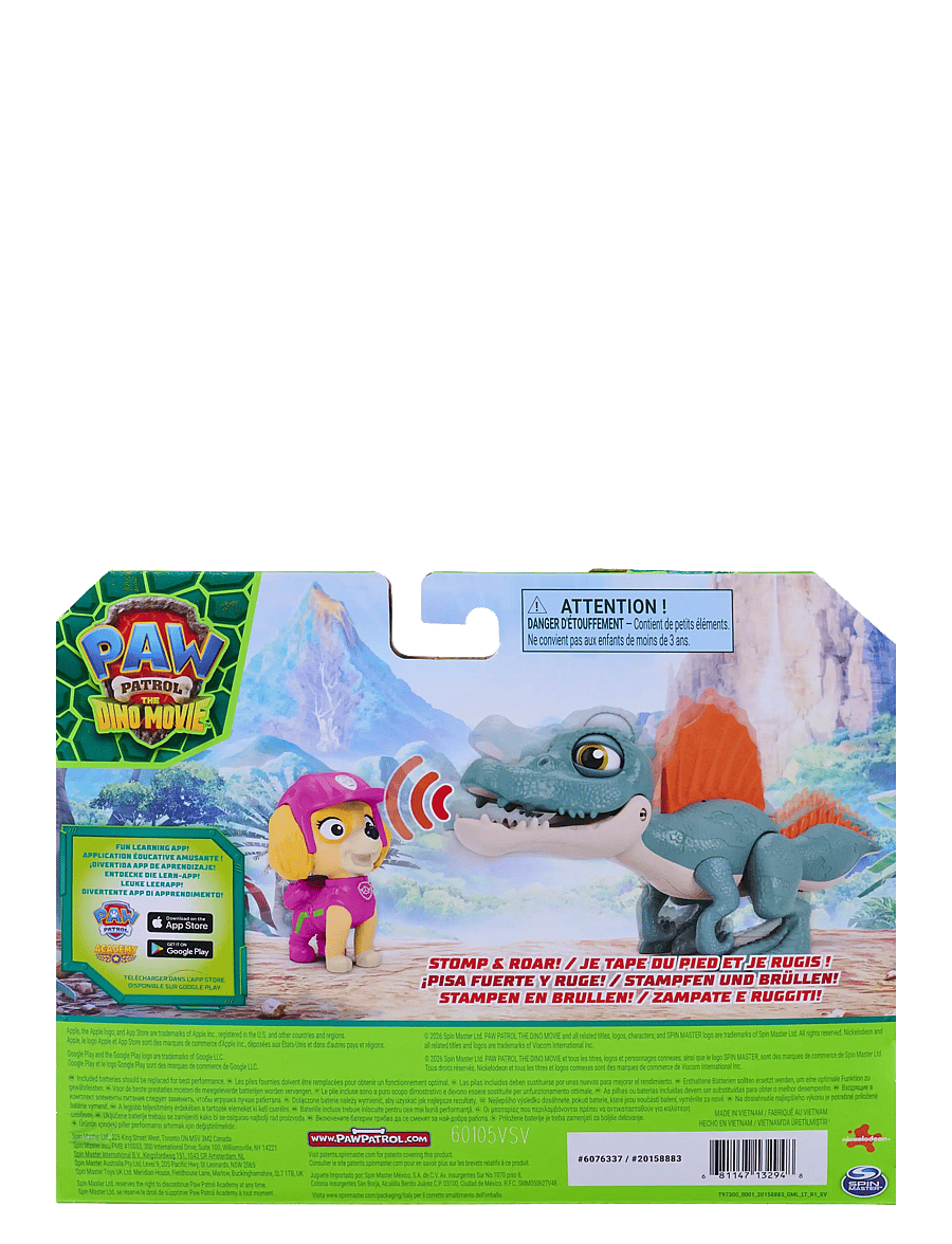 Paw Patrol - Paw Patrol Movie 3 Roaring Pup Pals Skye - film & sagofigurer - multi - 4