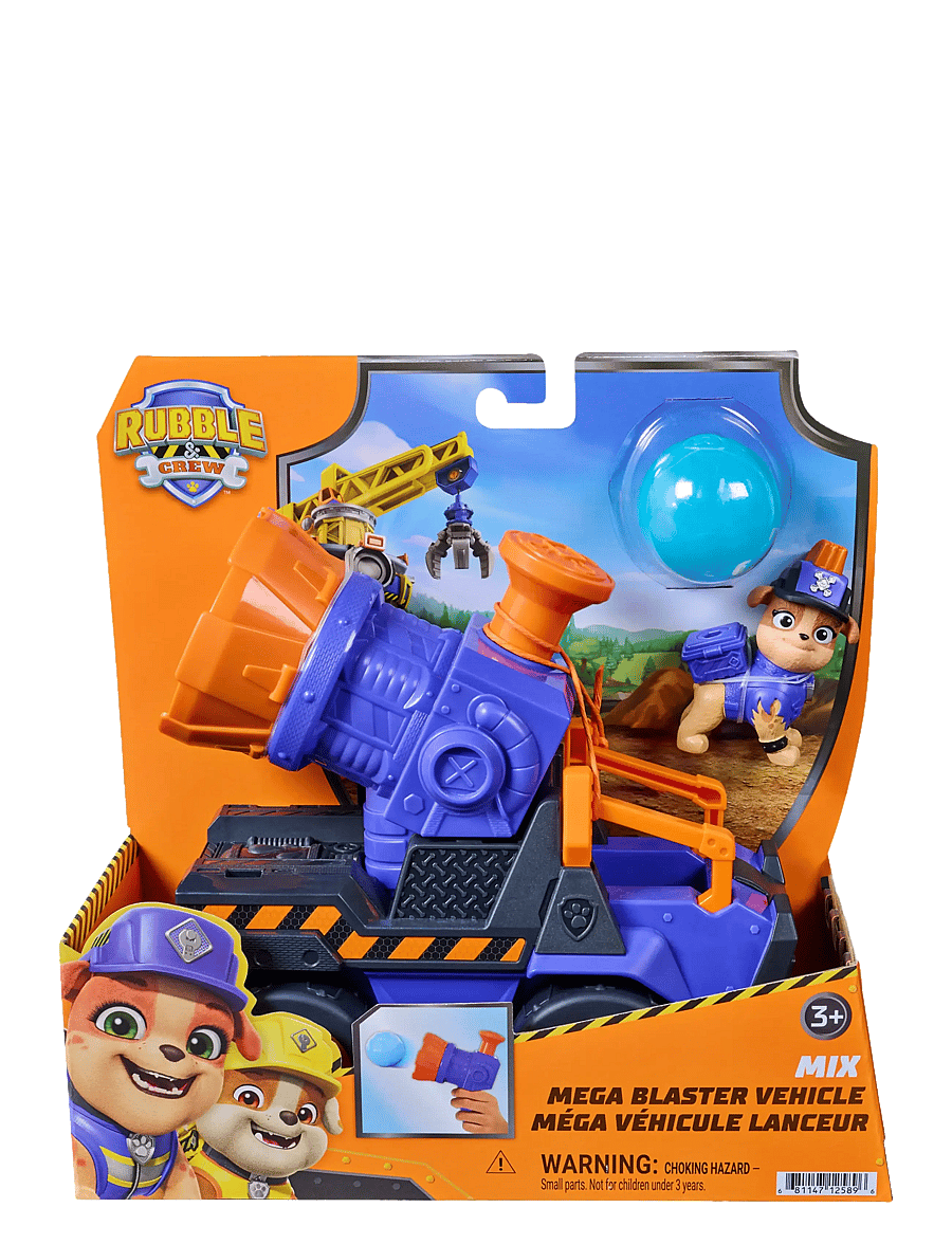Paw Patrol - Rubble & Crew Mix's Mega Blaster Vehicle - lekset - multi - 1