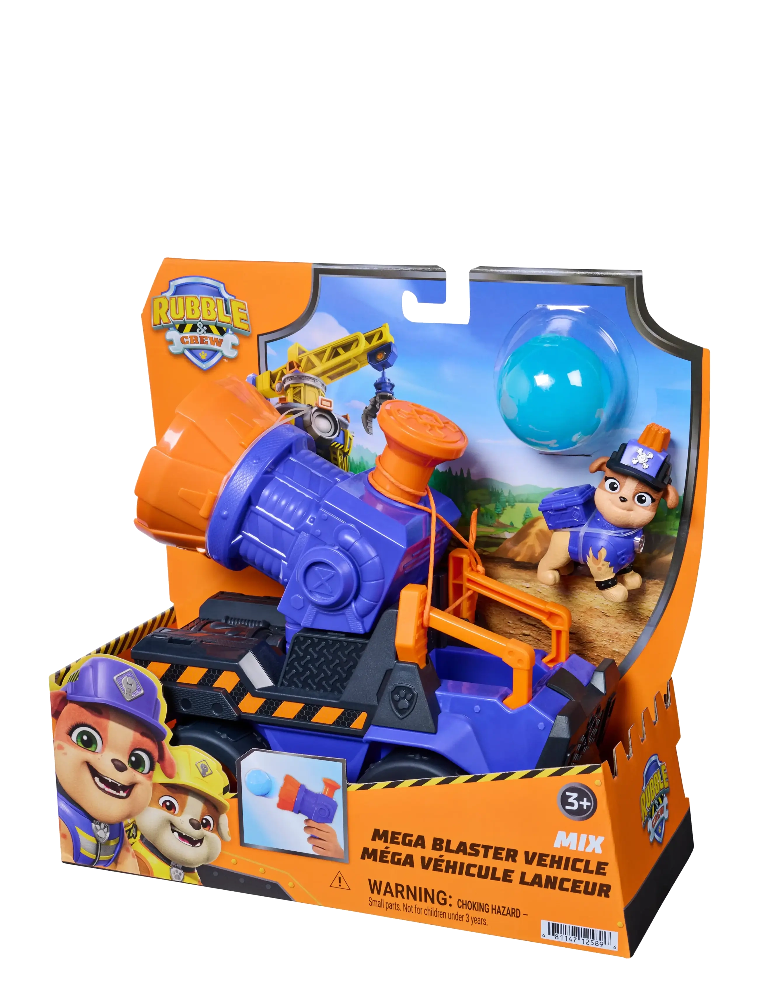 Paw Patrol - Rubble & Crew Mix's Mega Blaster Vehicle - lekset - multi - 4