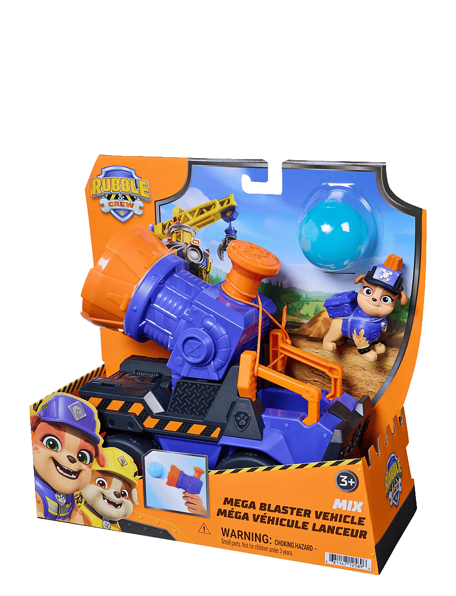 Paw Patrol - Rubble & Crew Mix's Mega Blaster Vehicle - lekset - multi - 4