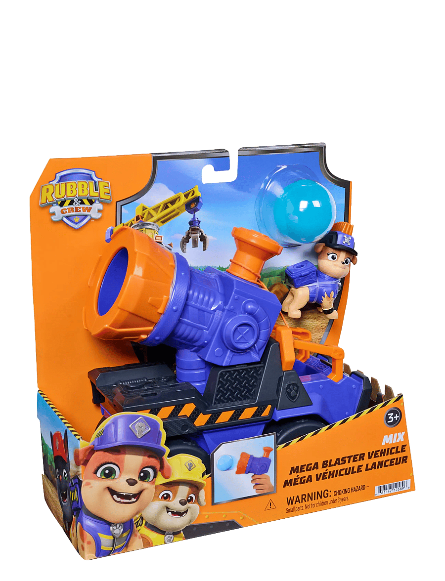 Paw Patrol - Rubble & Crew Mix's Mega Blaster Vehicle - lekset - multi - 5