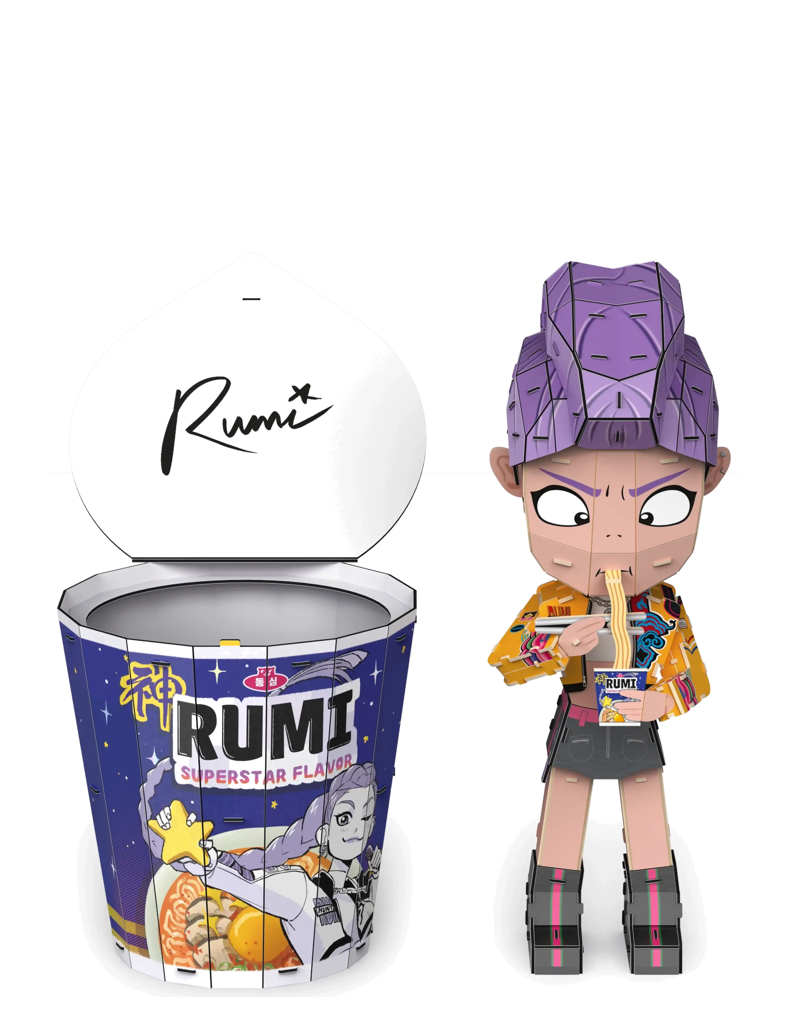 MAKI - KPDH 4D Build Ramen Cup Rumi - 3d-pussel - multi - 2