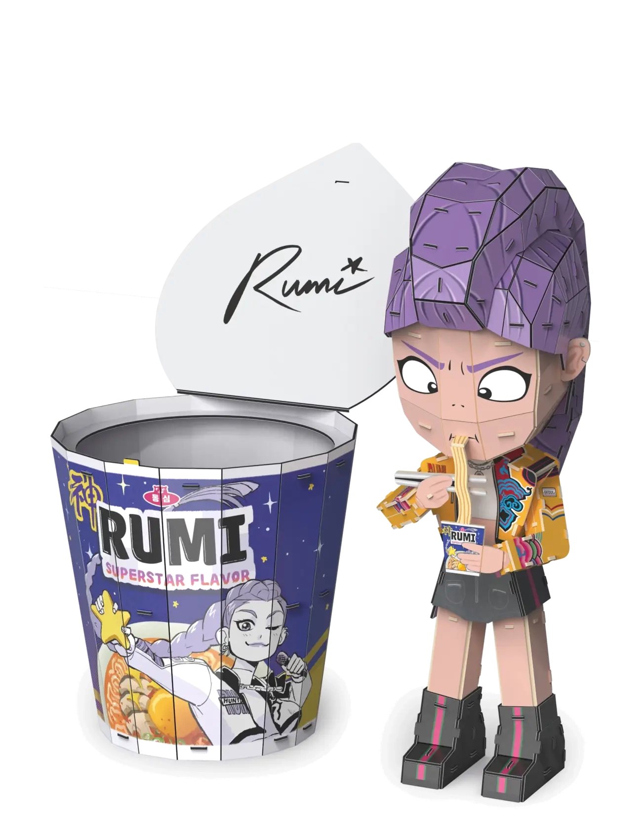 Demon Hunters - KPDH 4D Build Ramen Cup Rumi - 3d-pussel - multi - 2