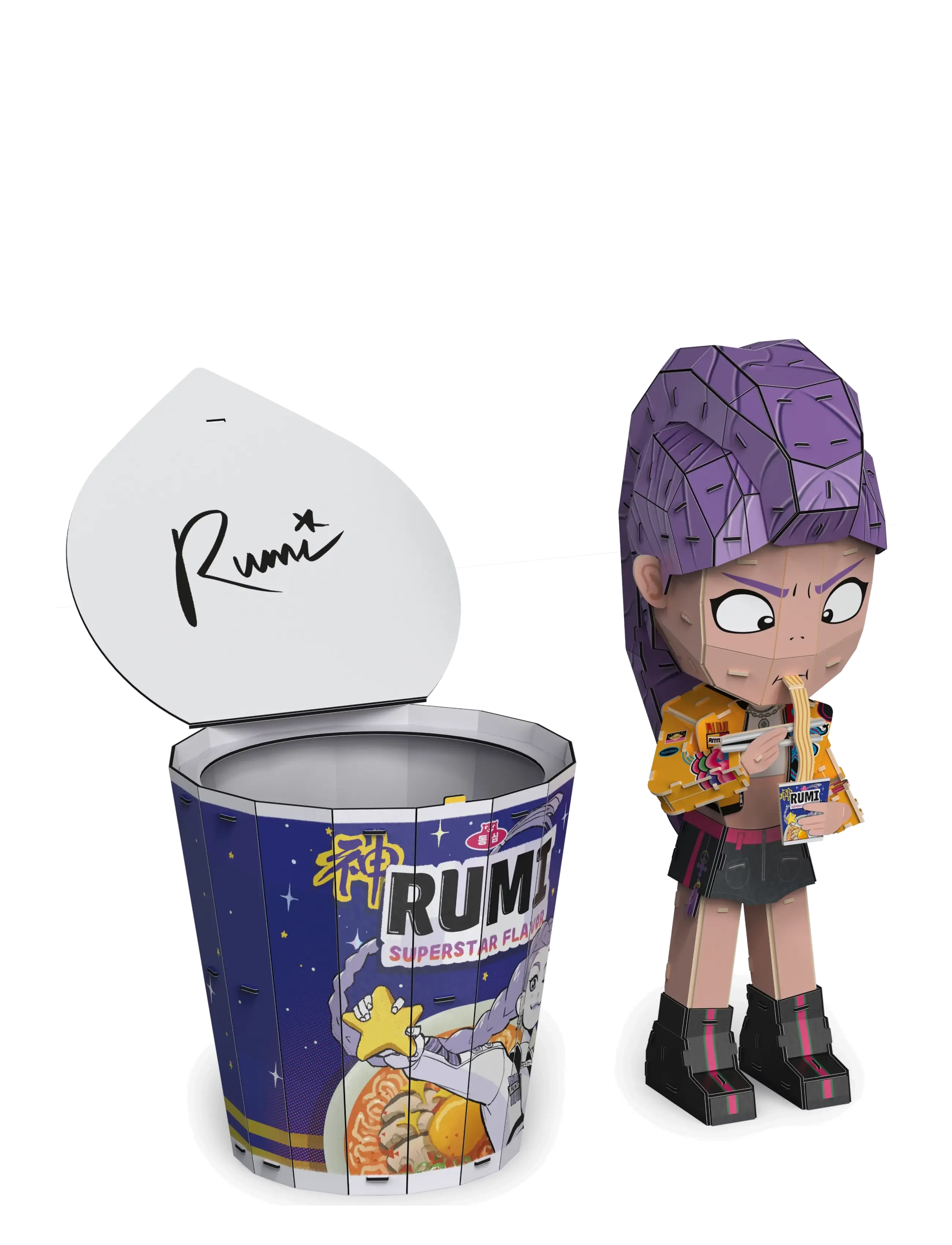 Demon Hunters - KPDH 4D Build Ramen Cup Rumi - 3d-pussel - multi - 3