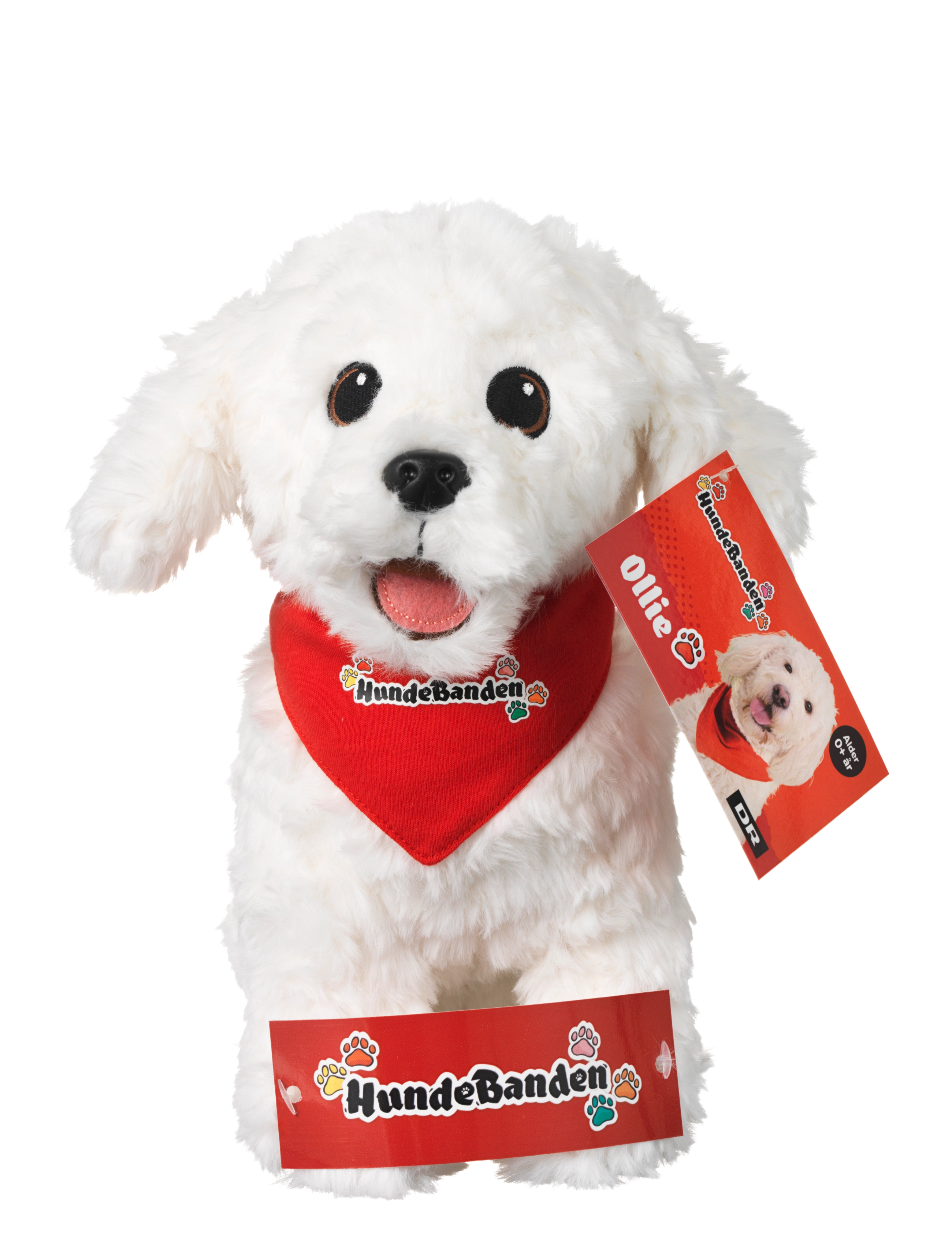 MAKI Dr Hundebanden Ollie, Plys 26 Cm, Børn, Stuffed Dyr, Hvid, Str: ONE SIZE