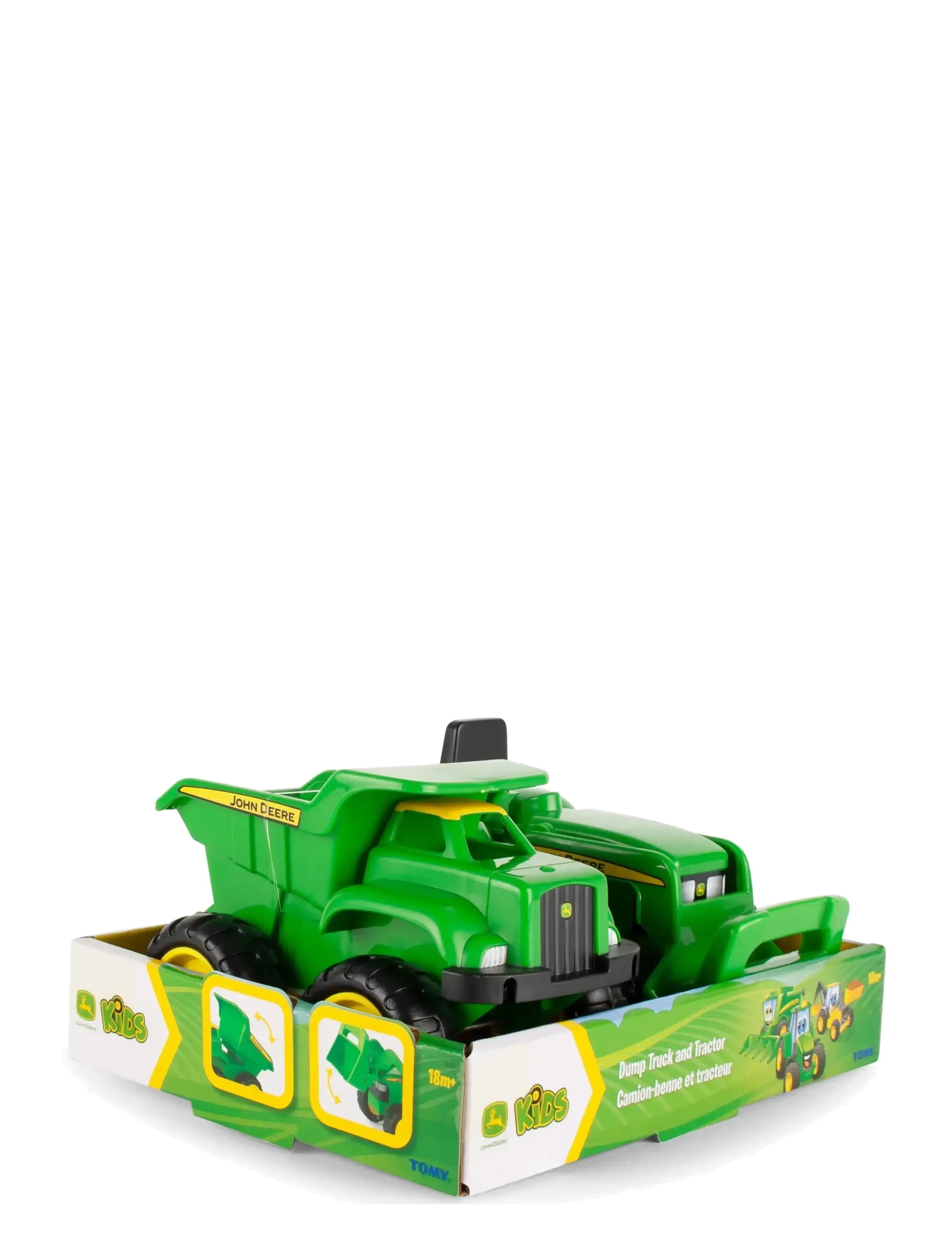 MAKI John Deere Mini Sandbox Tractor And Dump Truck Set - Lastbiler - MULTI / green