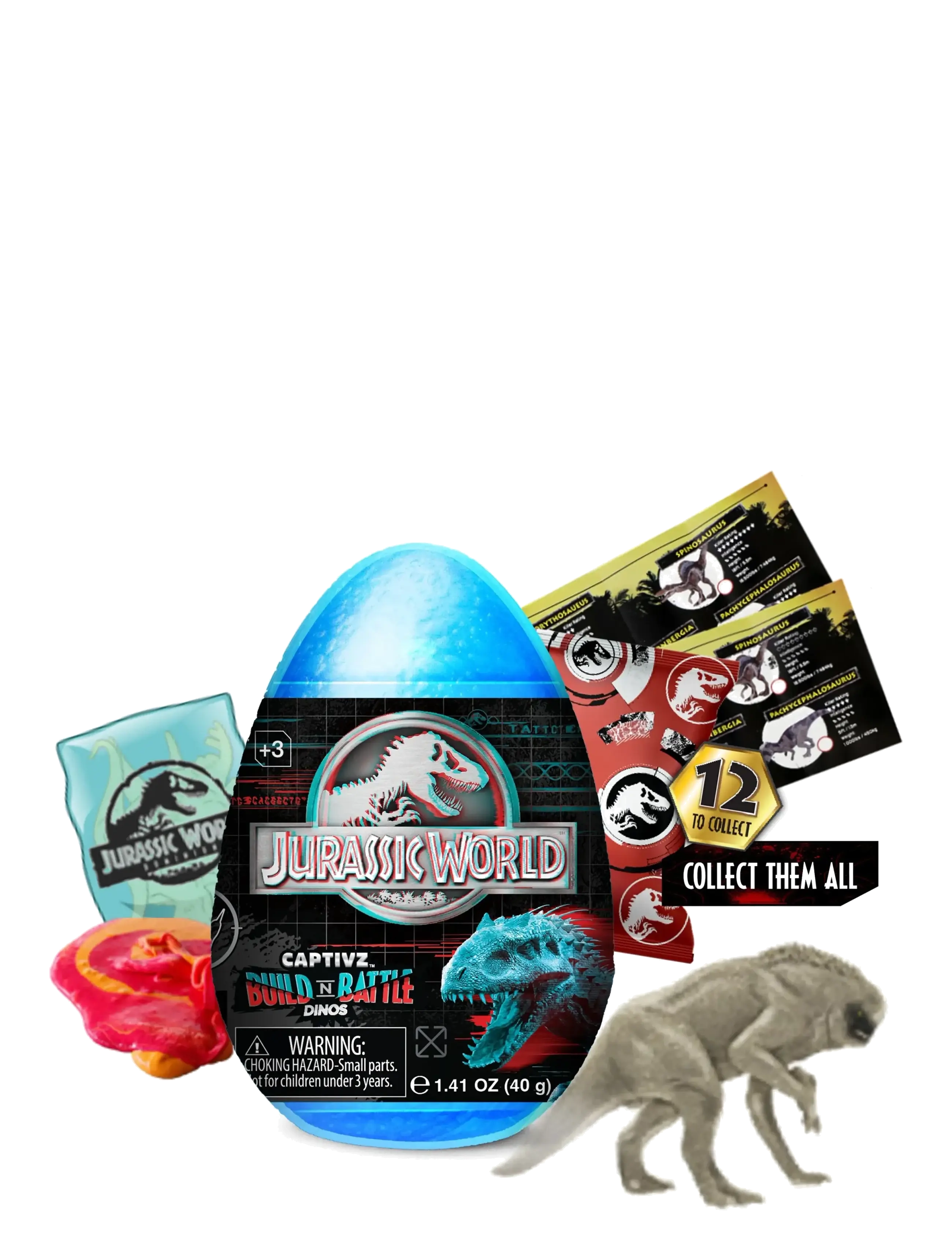 Jurassic World Slime Egg Science Gone Wrong Asst., Børn, Slime, Multi/mønstret, Str: ONE SIZE