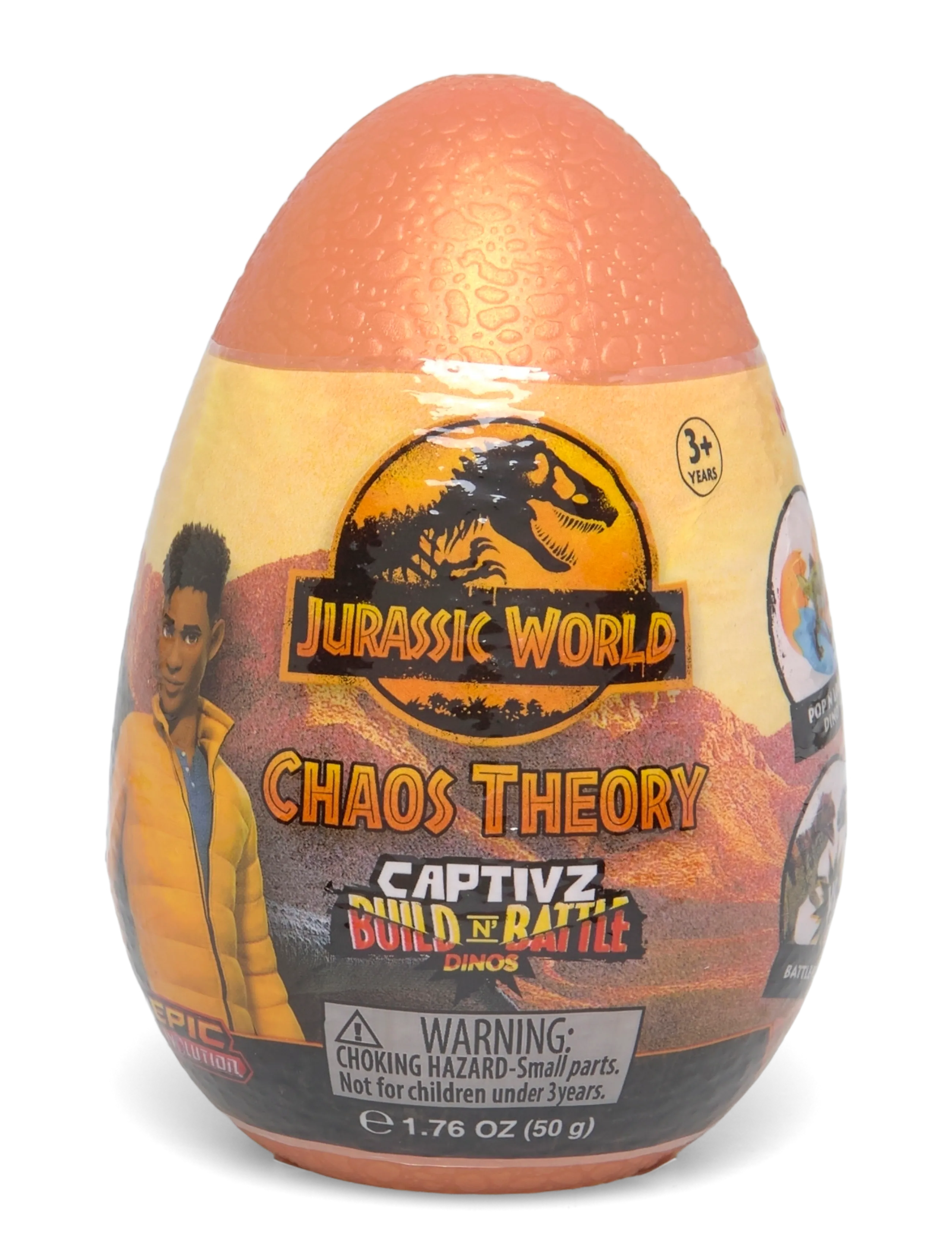 Jurassic World Jurassic Slime Egg Chaos Theory 12Pcs Cdu Asst., Børn, Slime, Orange, Str: ONE SIZE