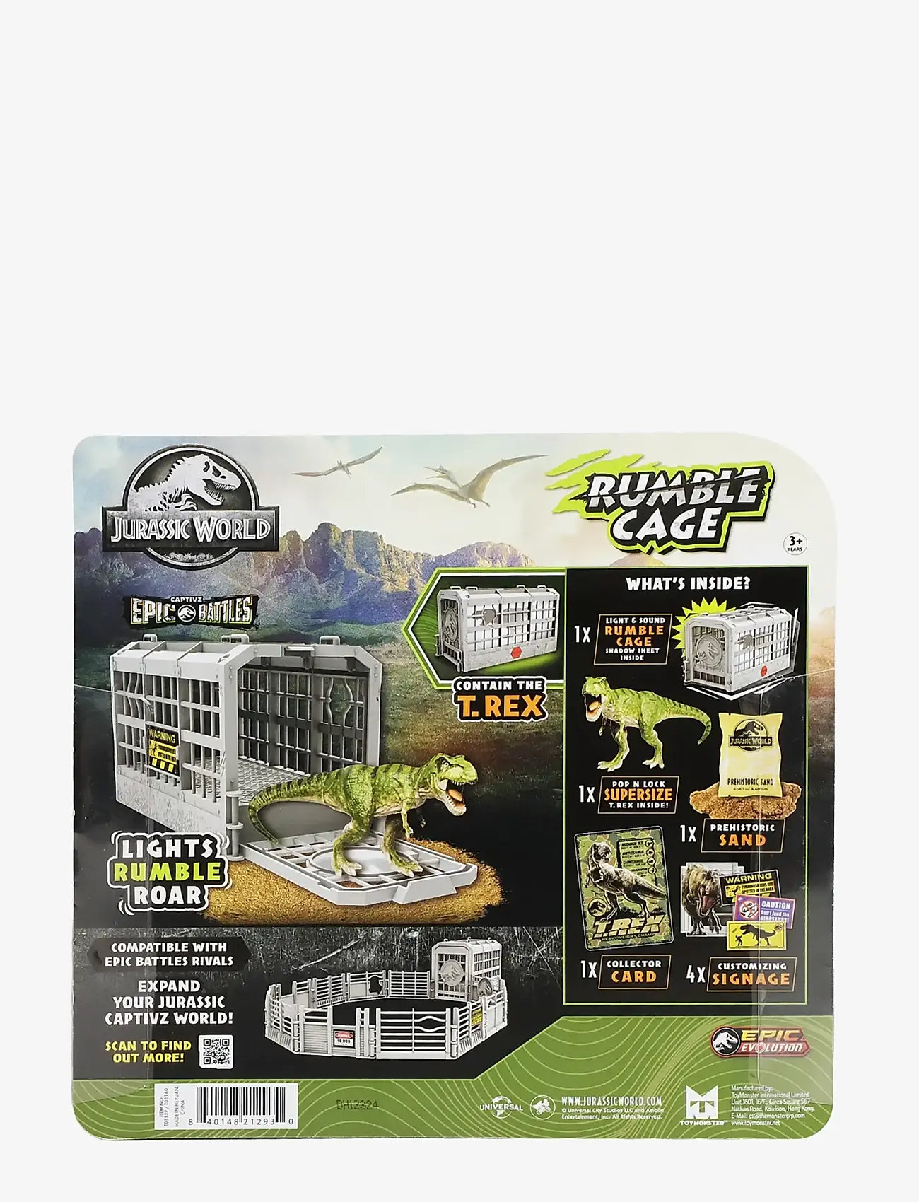 Jurassic World - Jurassic Rebirth Battles Rumble Cage - dyr - muti - 0
