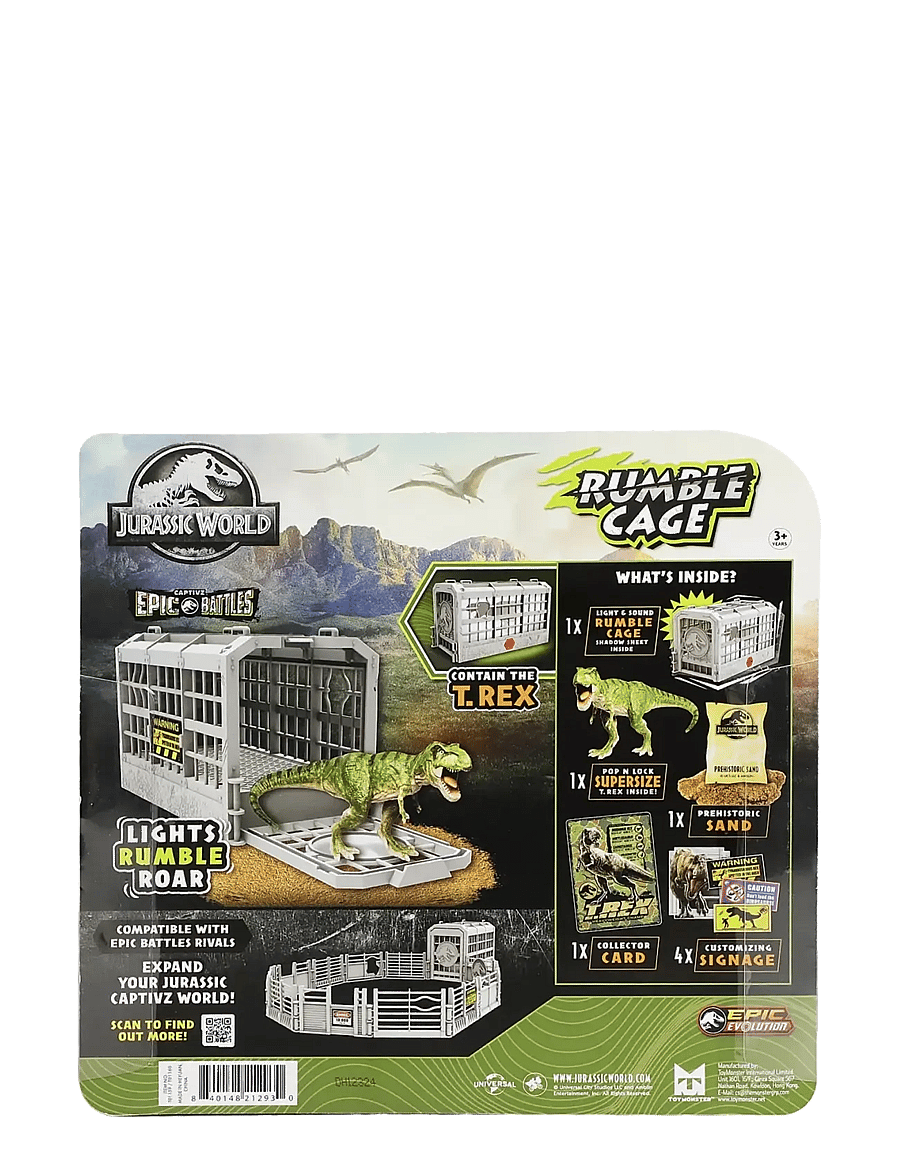 Jurassic World - Jurassic Rebirth Battles Rumble Cage - dýr - muti - 0