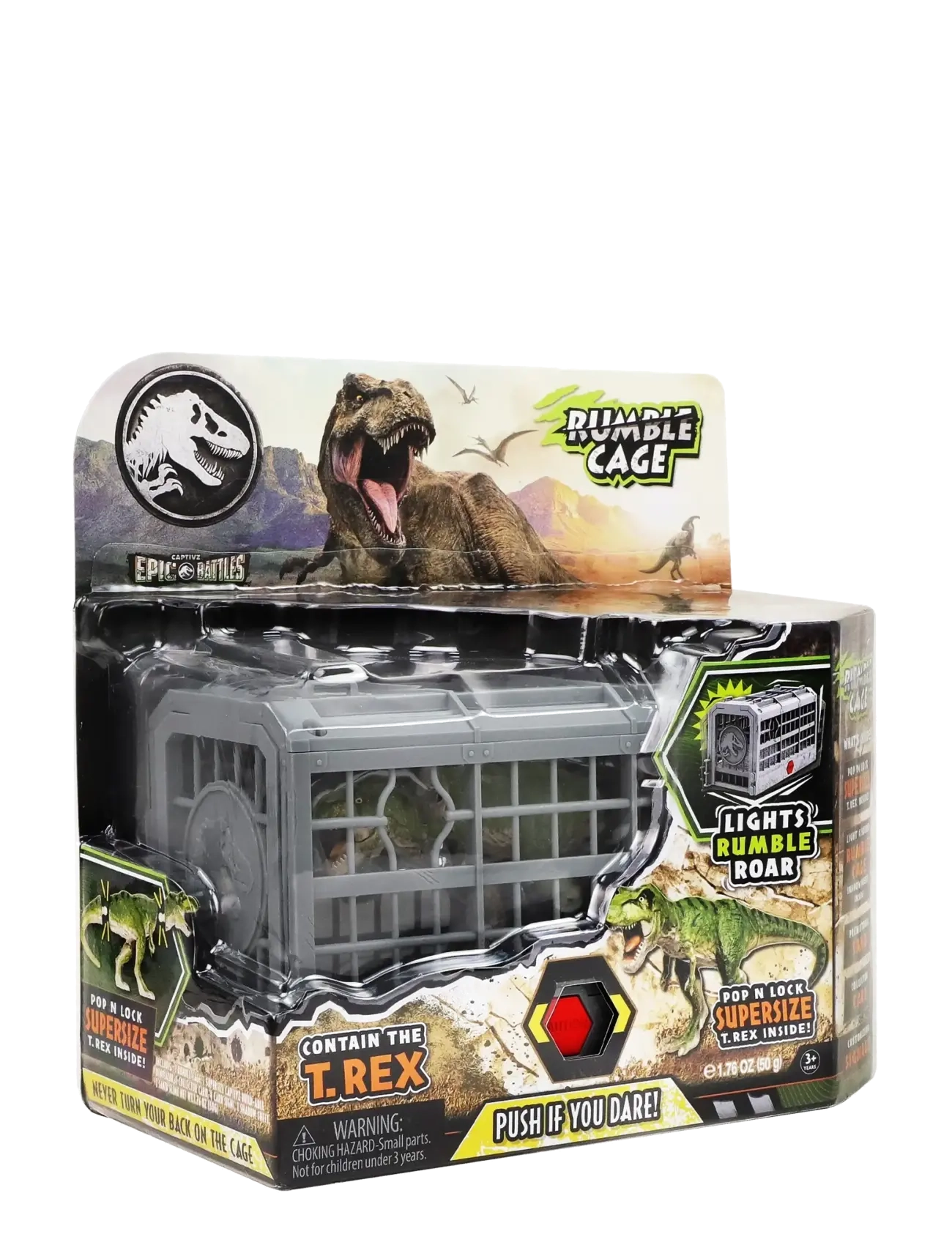 Jurassic World - Jurassic Rebirth Battles Rumble Cage - djur - muti - 1