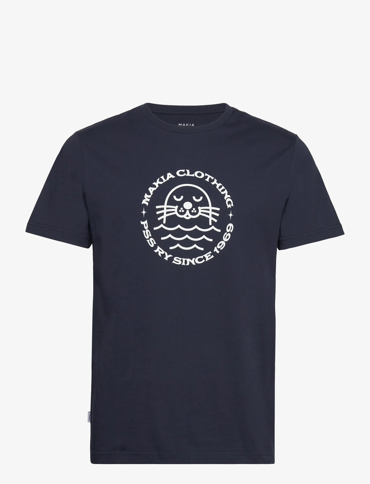 Makia - Sandö T-Shirt - kortermede t-skjorter - dark navy - 0