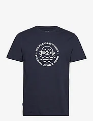 Makia - Sandö T-Shirt - kortärmade t-shirts - dark navy - 0