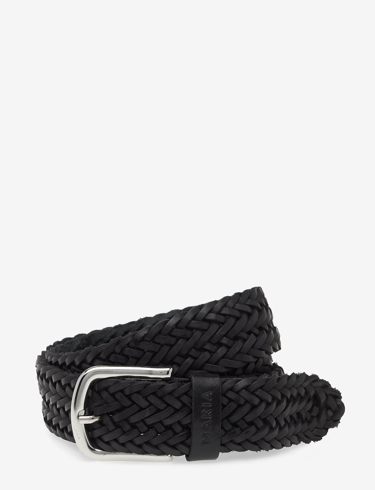 Makia - BRAIDED LEATHER BELT - black - 0