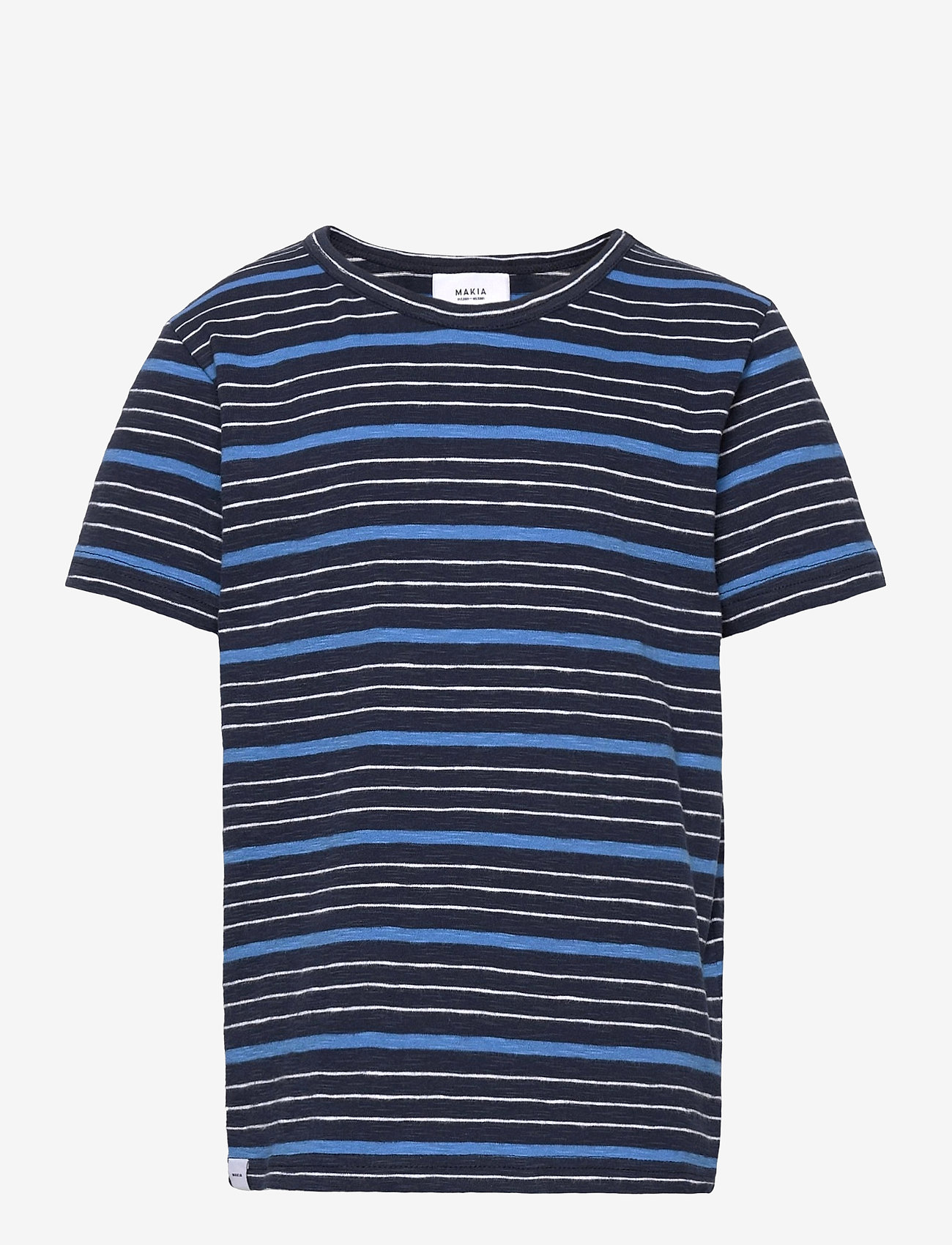 Makia - Joshua T-Shirt - trumpomis rankovėmis - french blue - 0