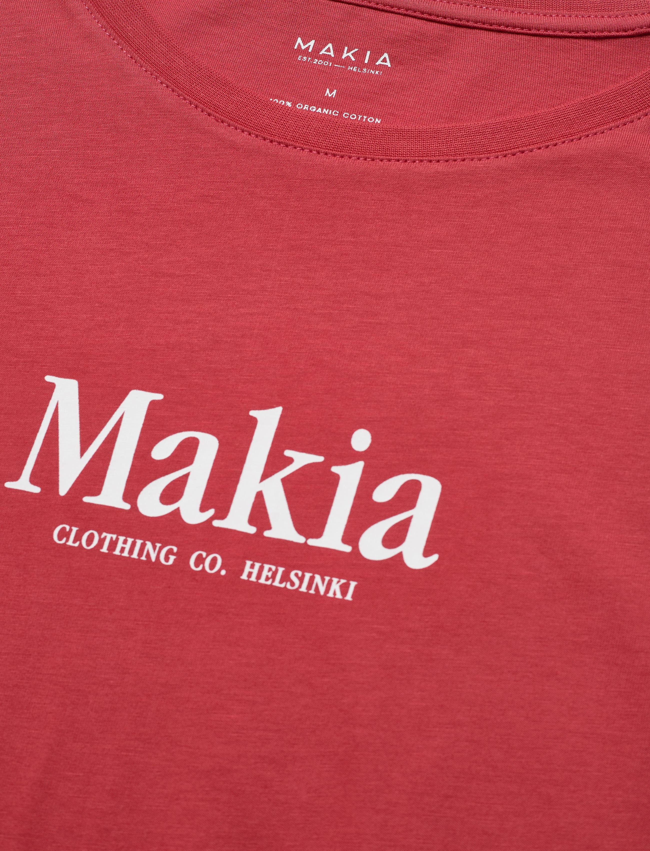 Makia - Strait T-Shirt - red - 2