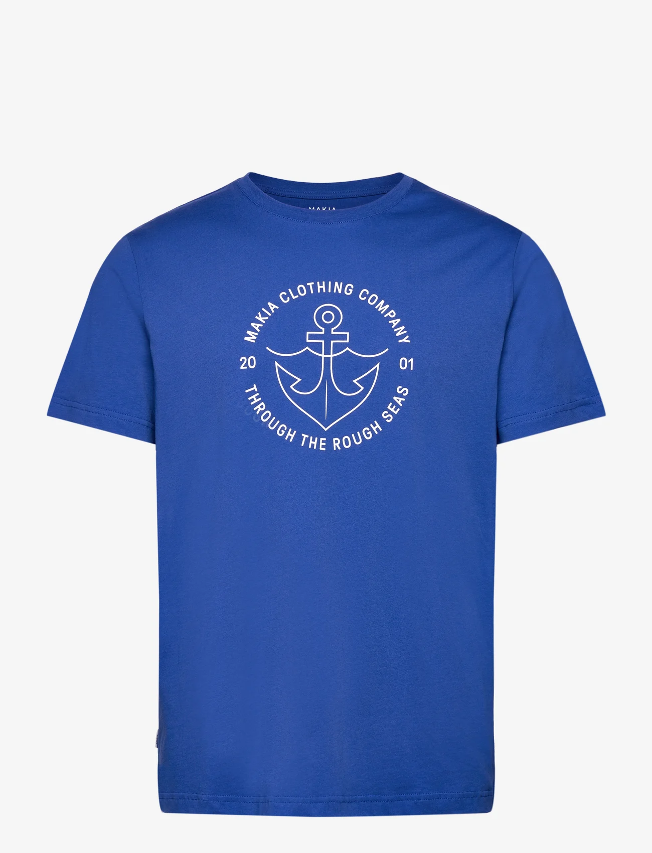 Makia - Hook t-shirt - kortärmade t-shirts - blue - 0