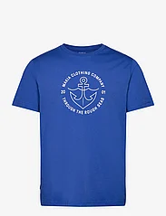 Makia - Hook t-shirt - alhaisimmat hinnat - blue - 0