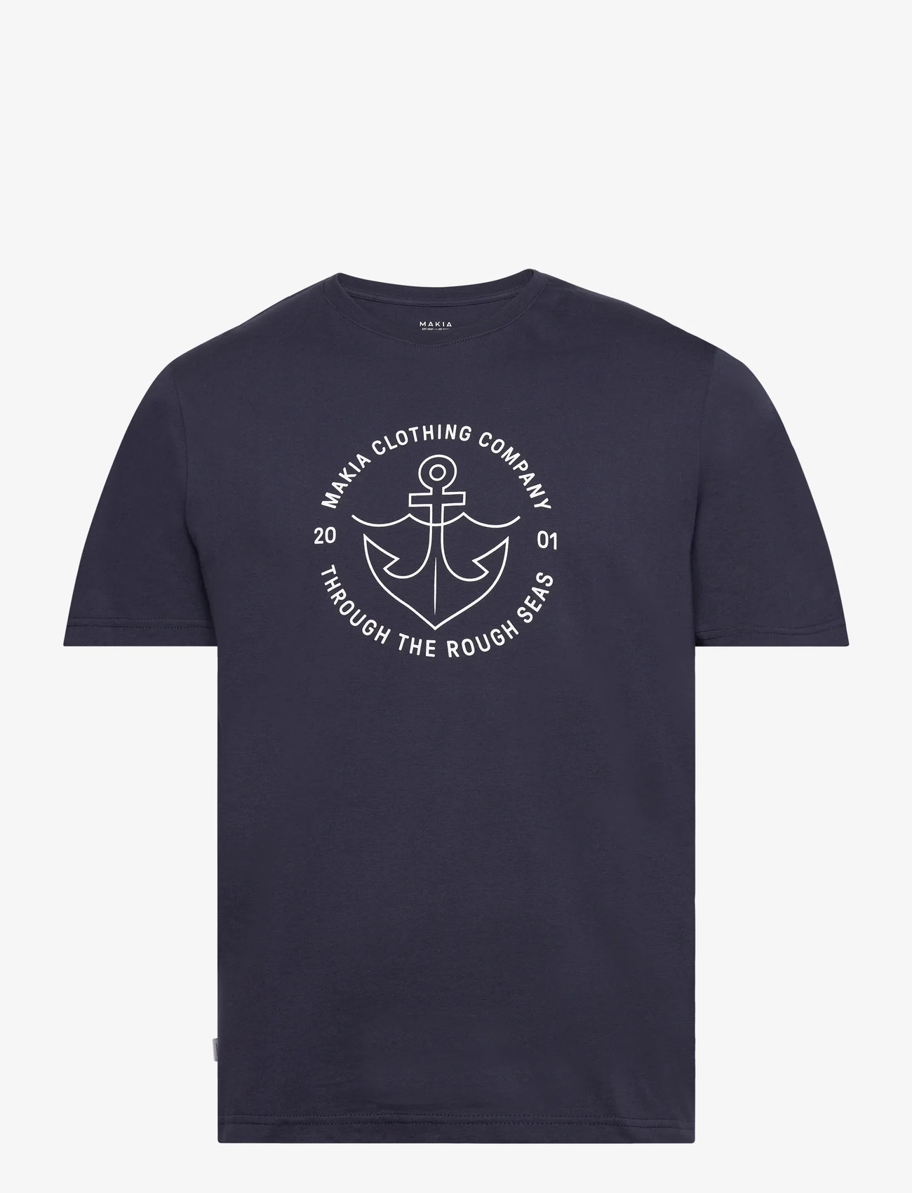 Makia - Hook t-shirt - alhaisimmat hinnat - dark navy - 0