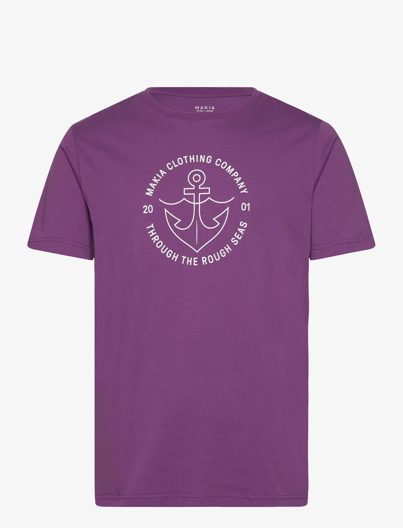 Makia - Hook t-shirt - alhaisimmat hinnat - purple - 0