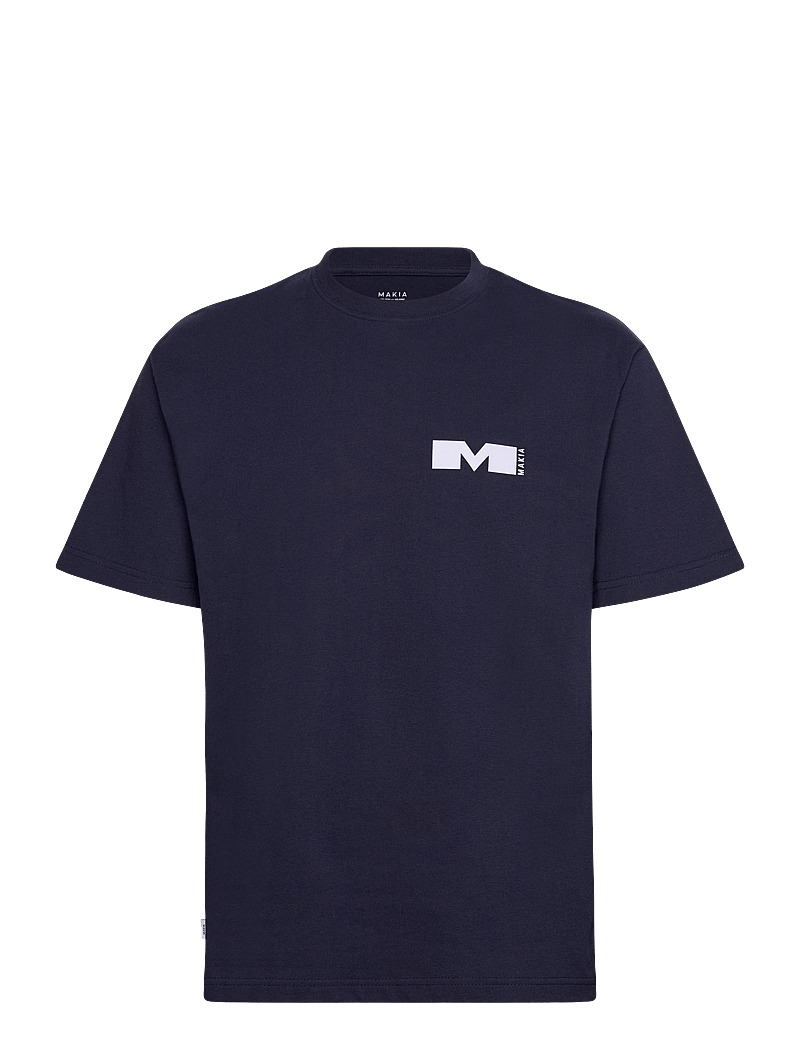 Makia - Statement T-Shirt - kortärmade t-shirts - dark navy - 0