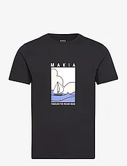 Makia - Sailaway T-shirt - kortermede t-skjorter - black - 0
